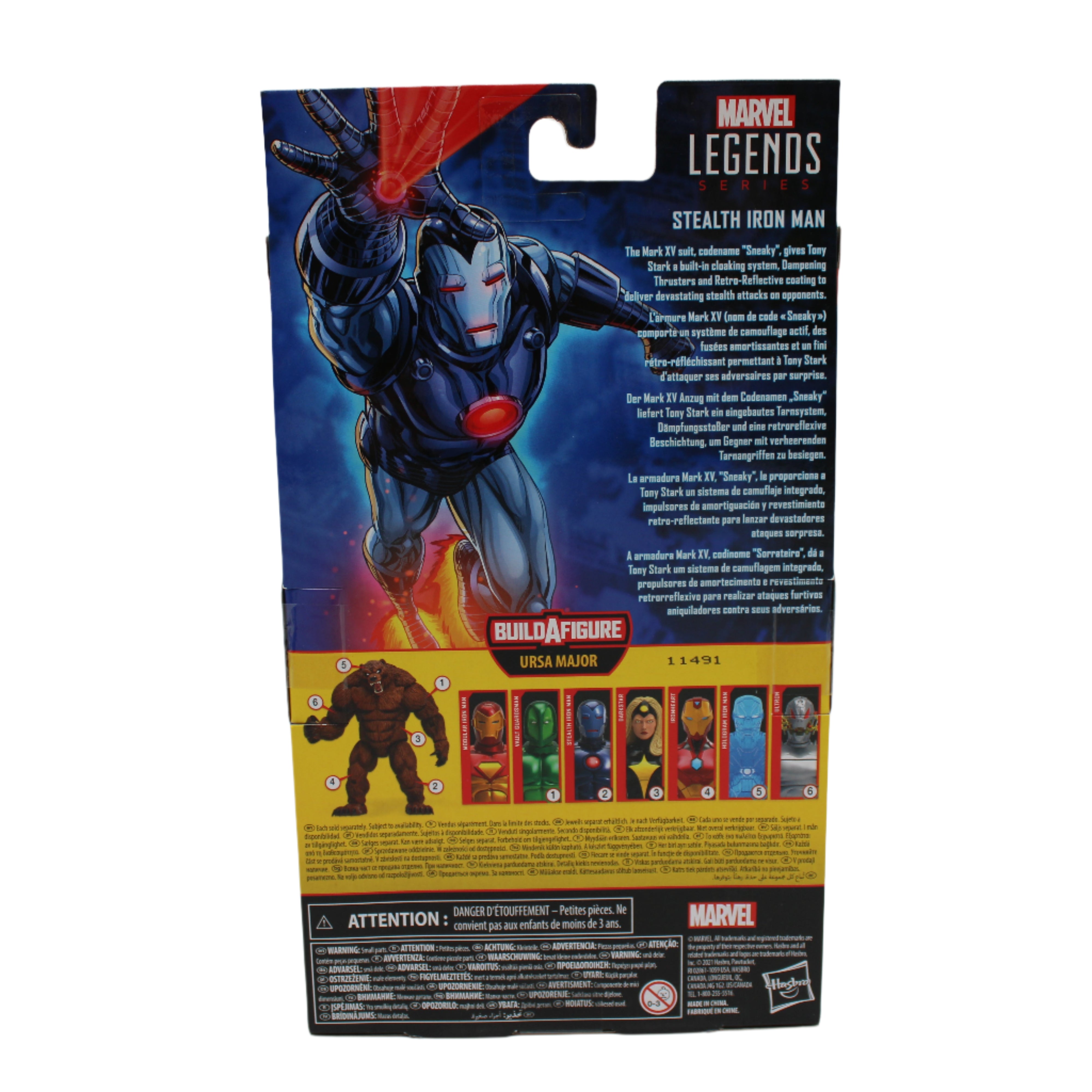 Stealth Iron Man Marvel Legends Action Figure (Ursa Major BAF)
