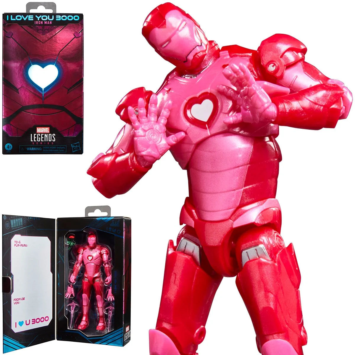 I Love You 3000 Iron Man (Pink) Marvel Legends Action Figure - view 11