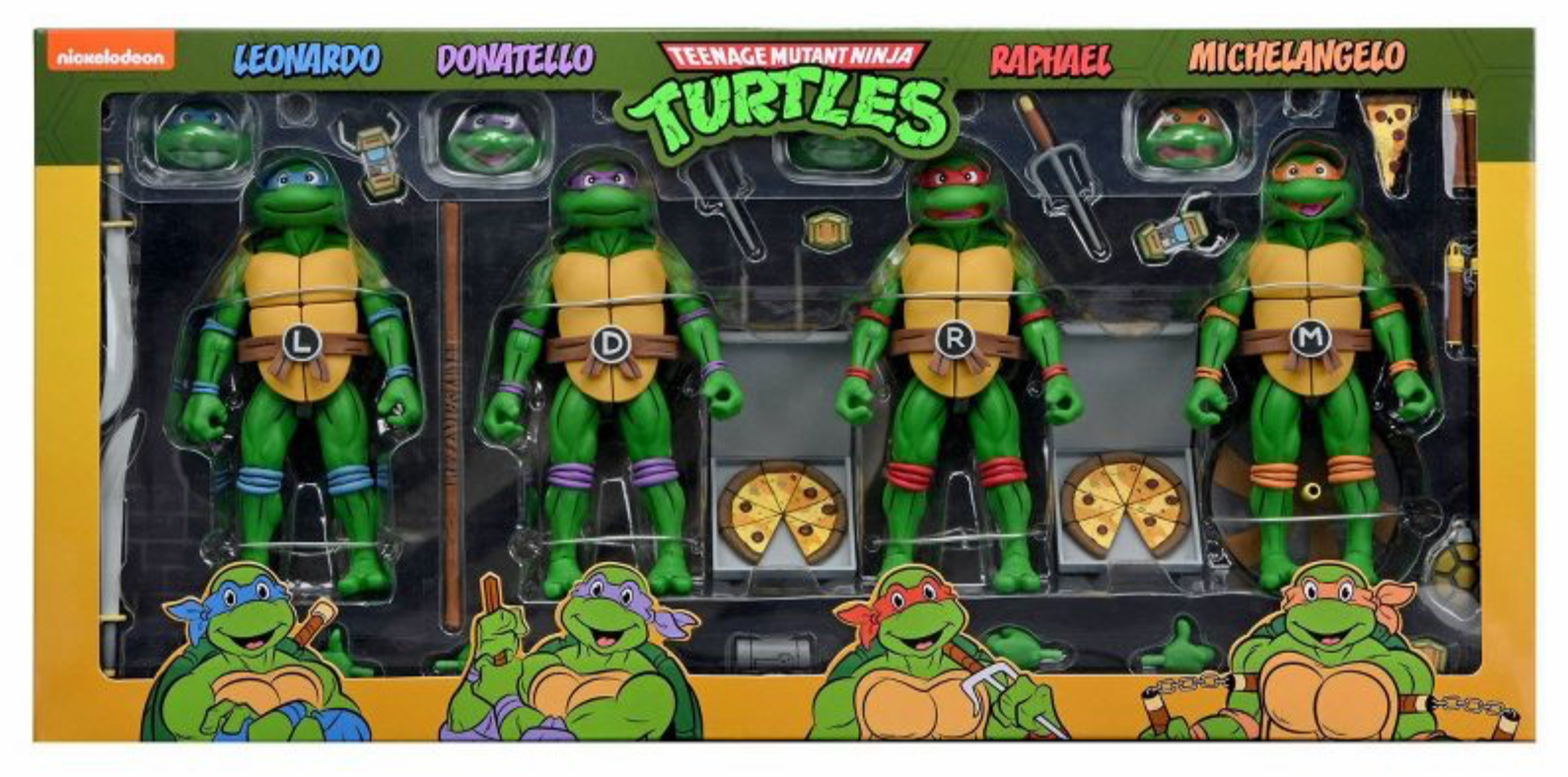 NECA TMNT - Leonardo Donatello Raphael Michelangelo 4-Pack