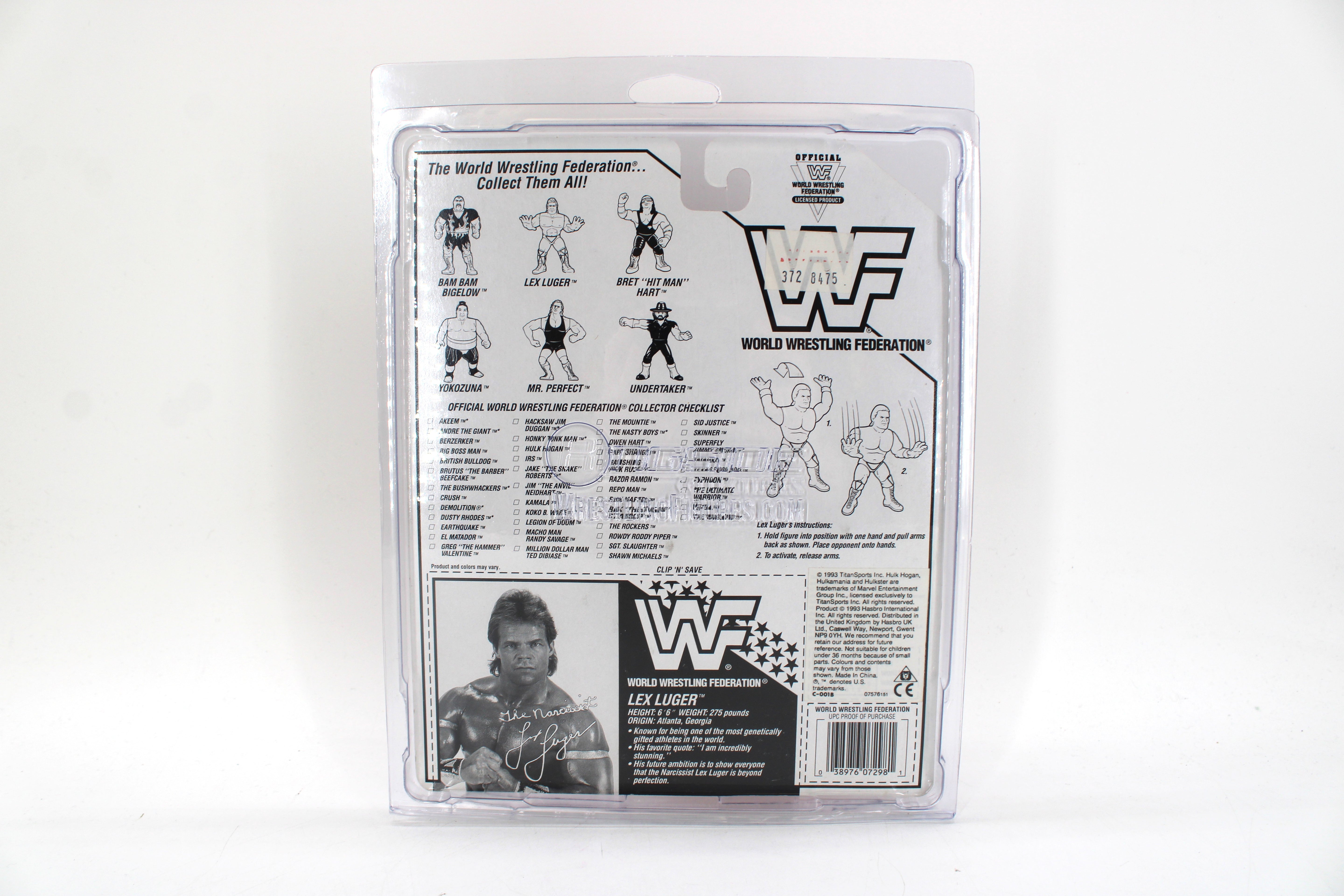 WWF Lex Luger Action Figure (1993) - view 7