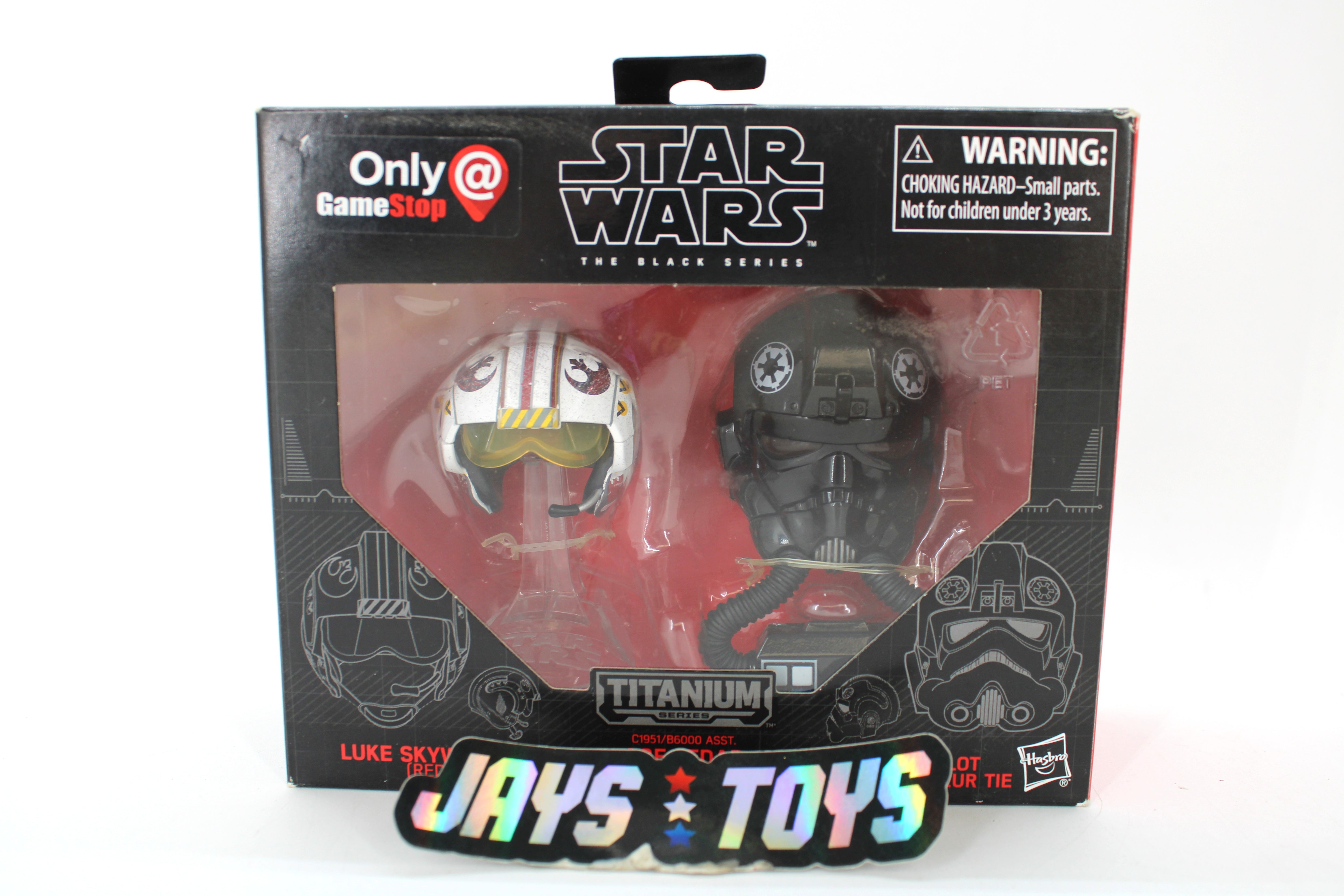 Star Wars The Black Series Luke Skywalker (Red 5) and TIE Fighter Pilot Helmets (2016) product image