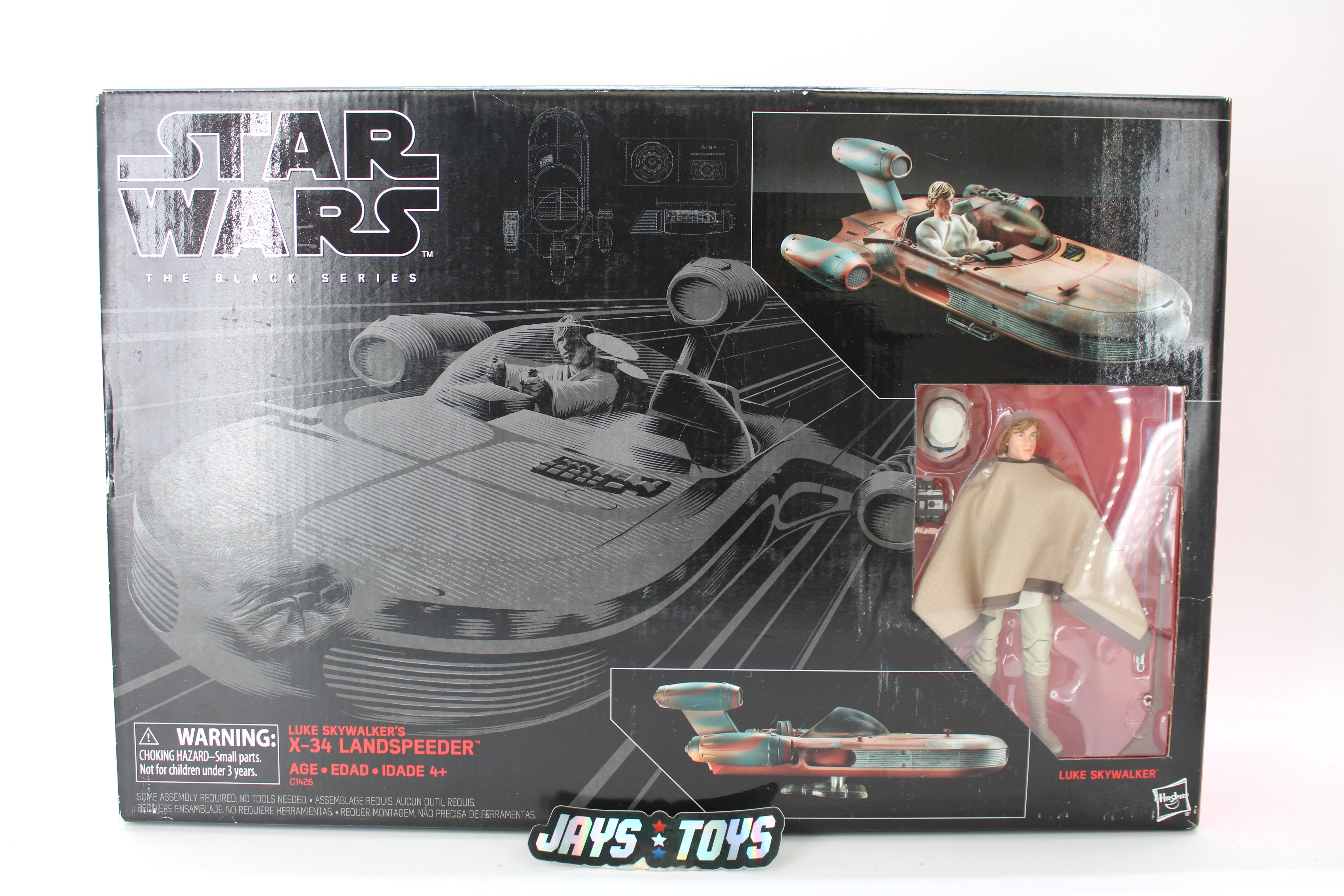 Star Wars The Black Series Luke Skywalker's X-34 Landspeeder with Luke Skywalker Figure (2017) product image
