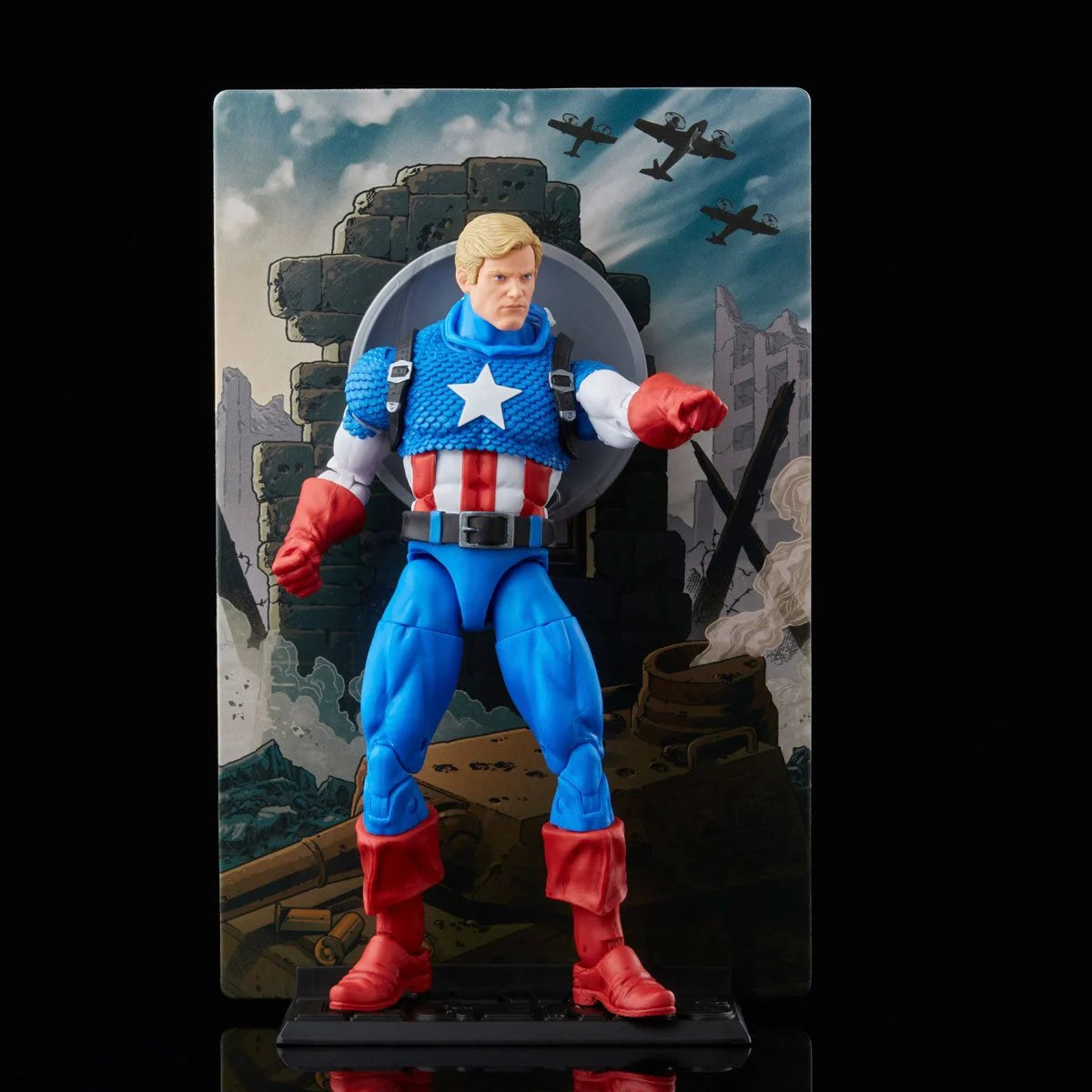 Marvel Legends 20th Anniversary Captain America 6-inch figure articulation detail close-up