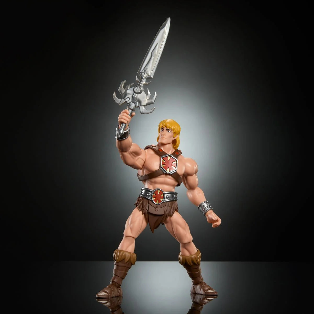 Masters of the Universe Origins He-Man 200X figure articulation and detail close-up view