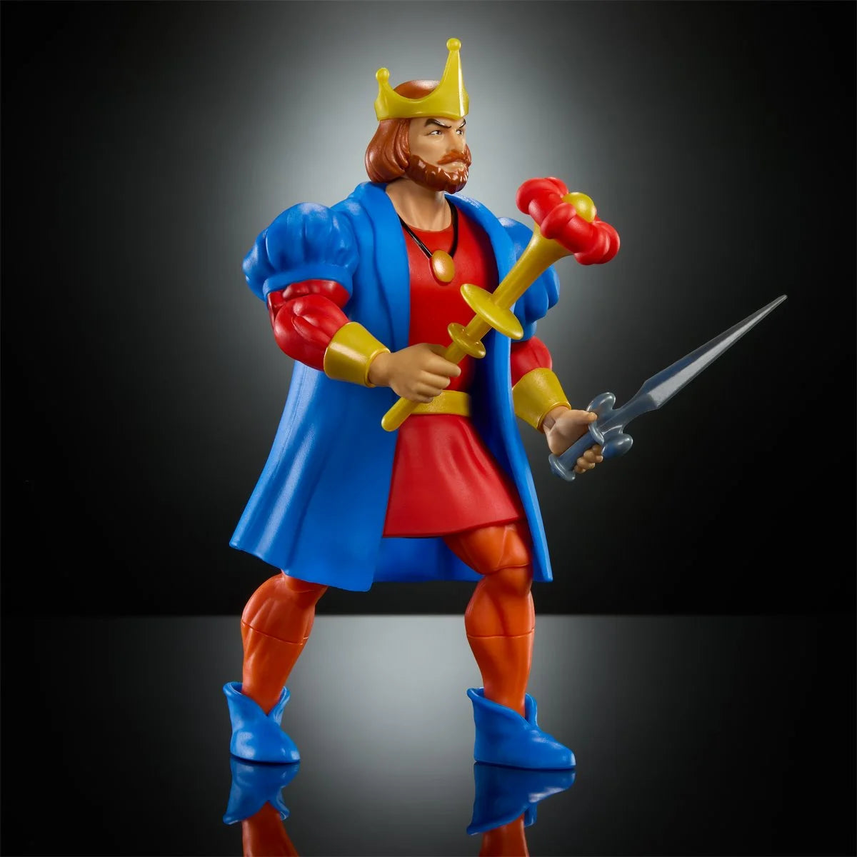 Masters of the Universe Origins King Randor action figure packaging back view with bio card