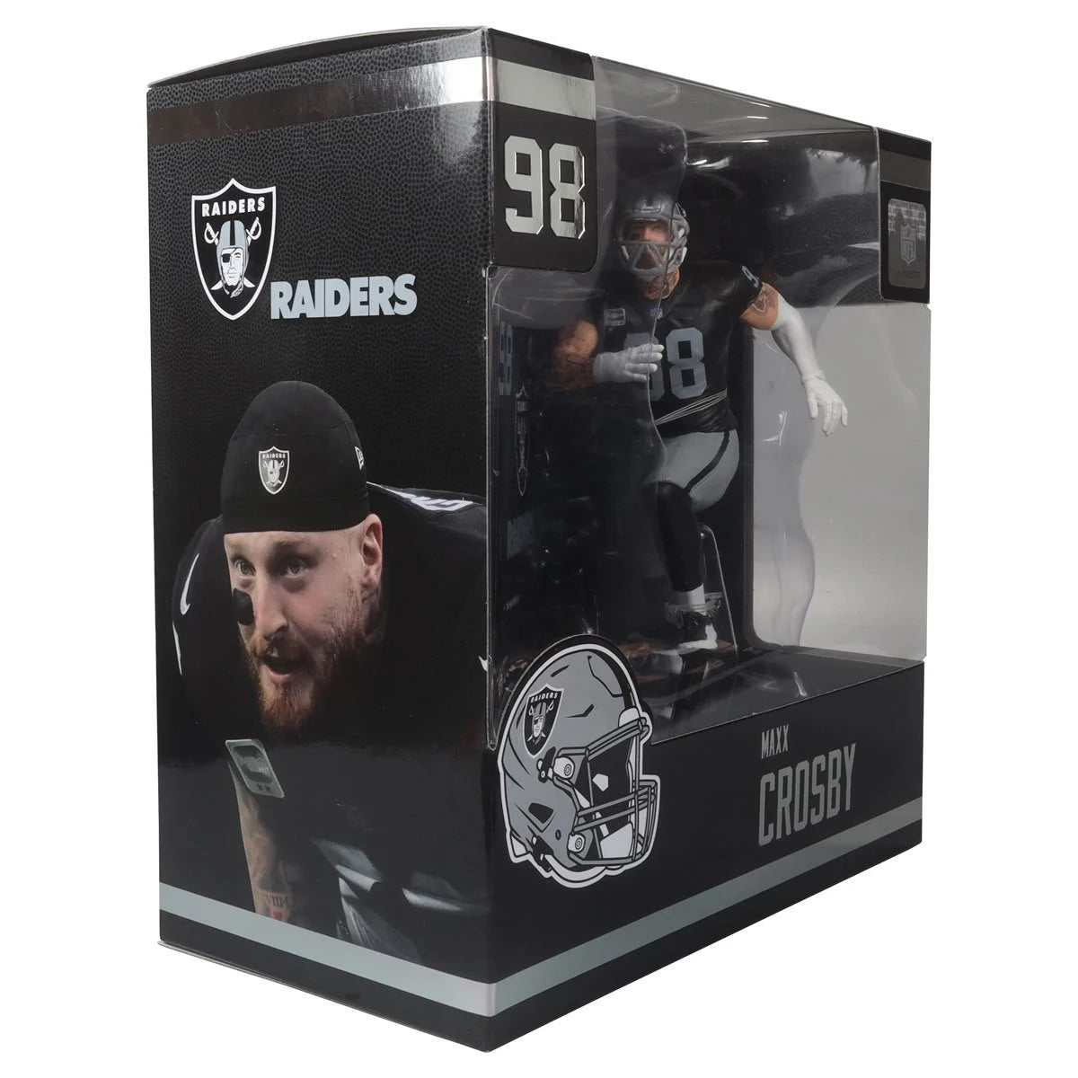 Maxx Crosby (Black Jersey) - Las Vegas Raiders NFL SportsPicks 2024 Posed Figure