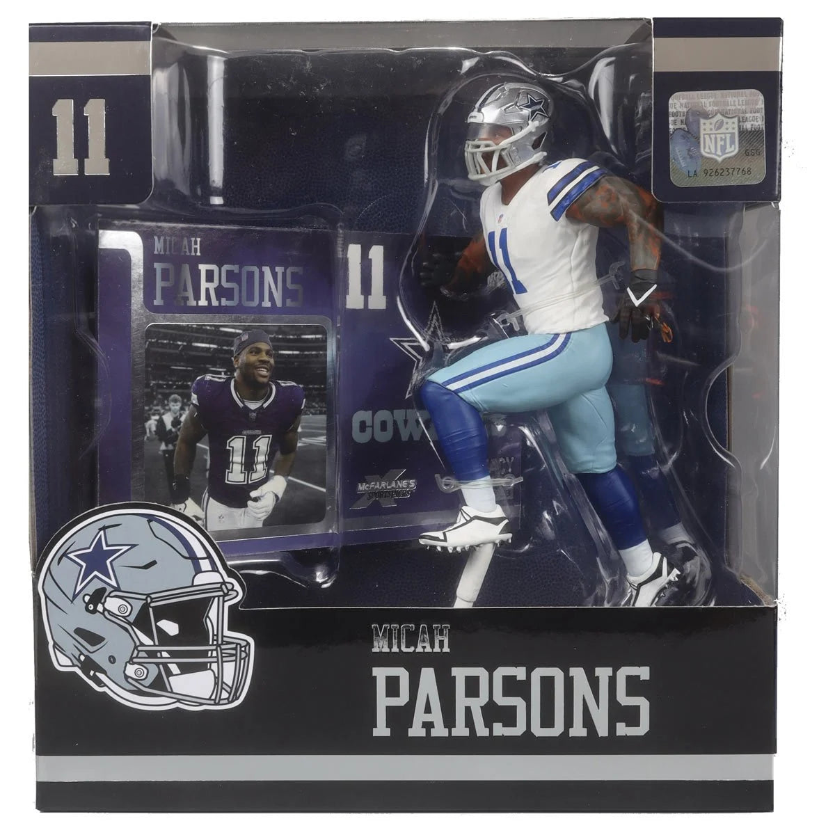 Micah Parsons (White Jersey) - Dallas Cowboys NFL SportsPicks 2024 Posed Figure