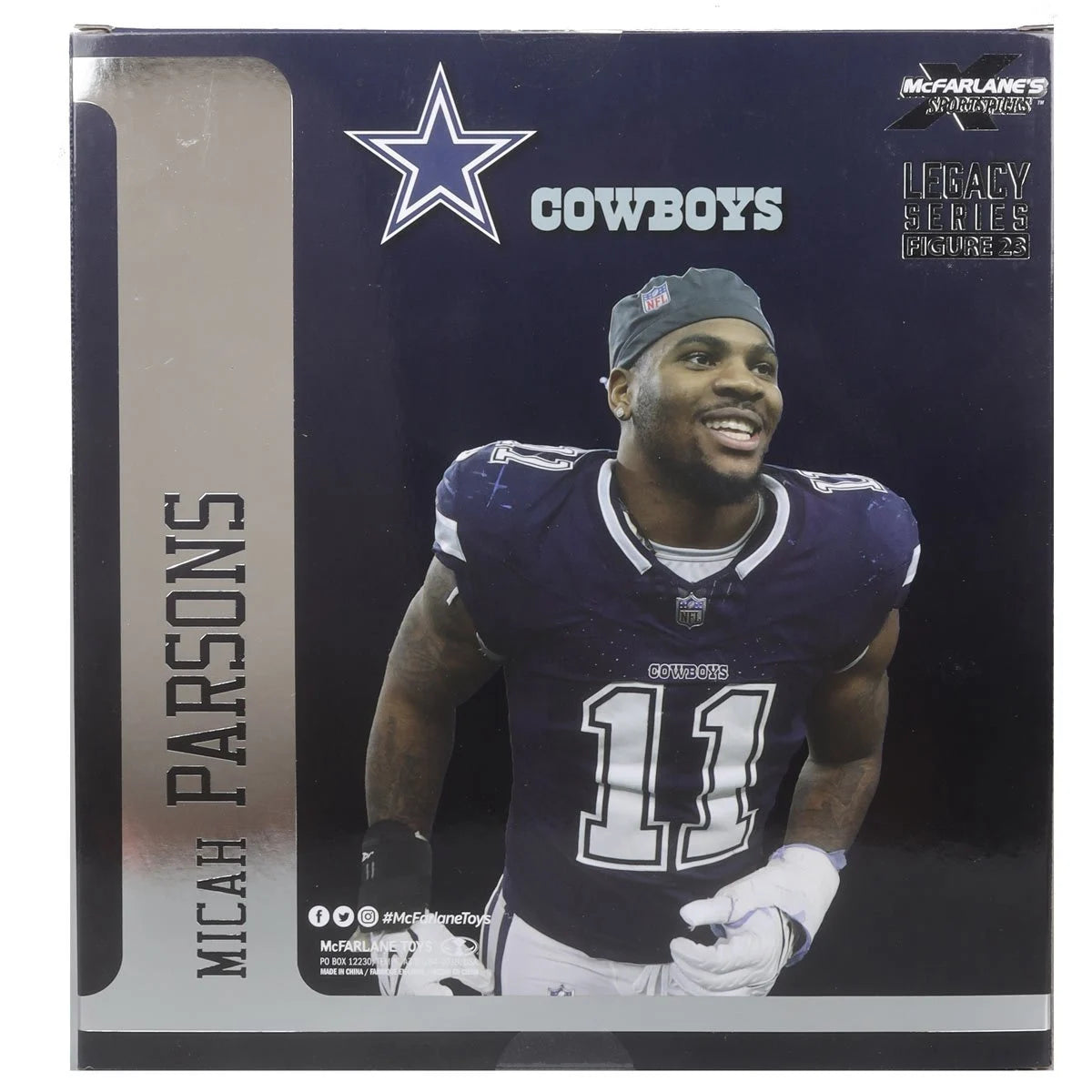 Micah Parsons (White Jersey) - Dallas Cowboys NFL SportsPicks 2024 Posed Figure