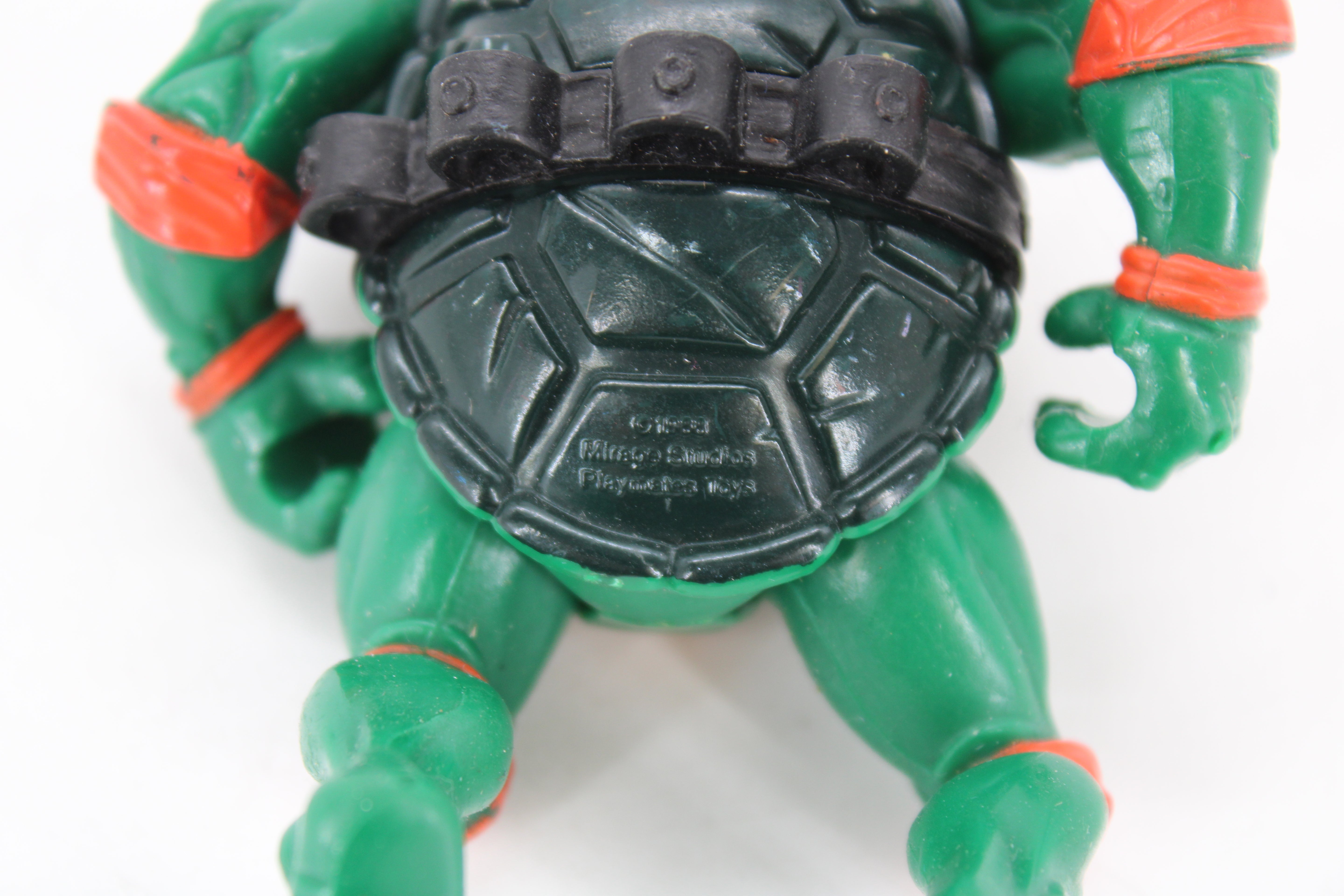 TMNT Michelangelo Hard Head Action Figure (1988 Playmates Toys) - view 5