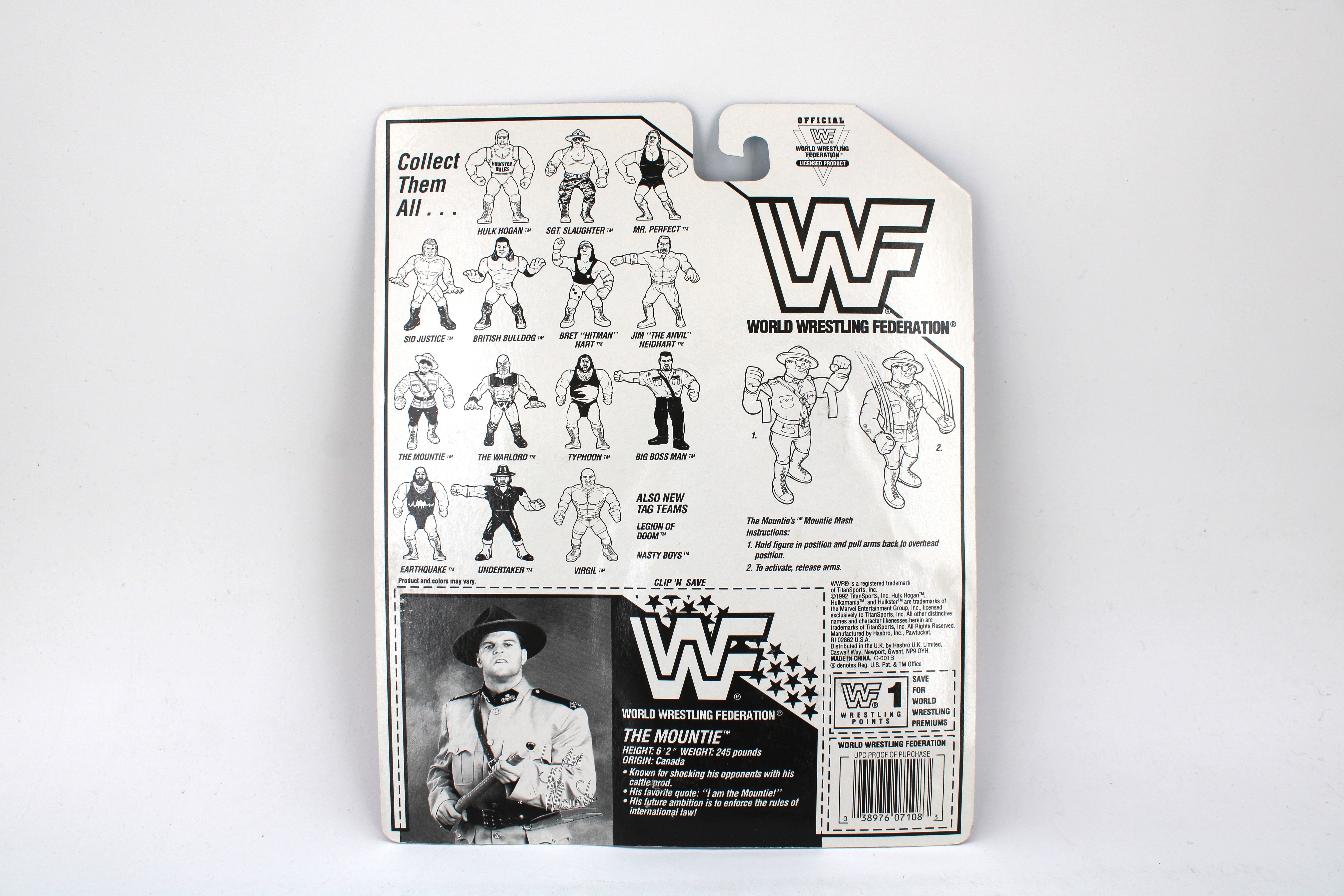 WWF Mountie Action Figure (1992) – Carded Vintage Wrestling Figure - view 2