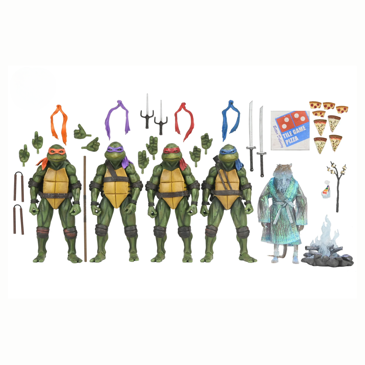 Teenage Mutant Ninja Turtles (1990 Movie) NECA Ultimate - 35th Anniversary 7" Scale Action Figure 5-Pack