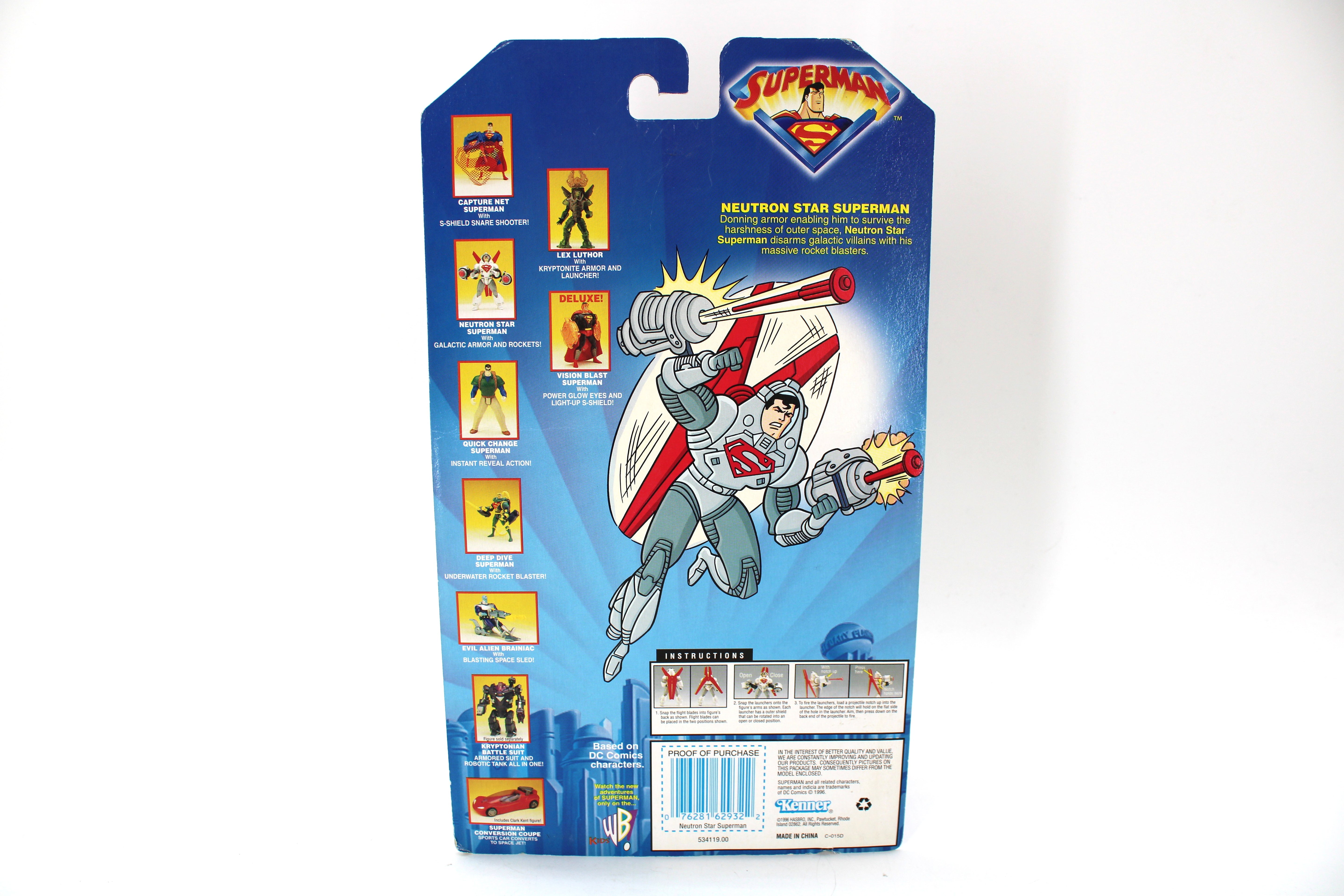 Superman: The Animated Series Neutron Star Superman Action Figure (1996) - view 2