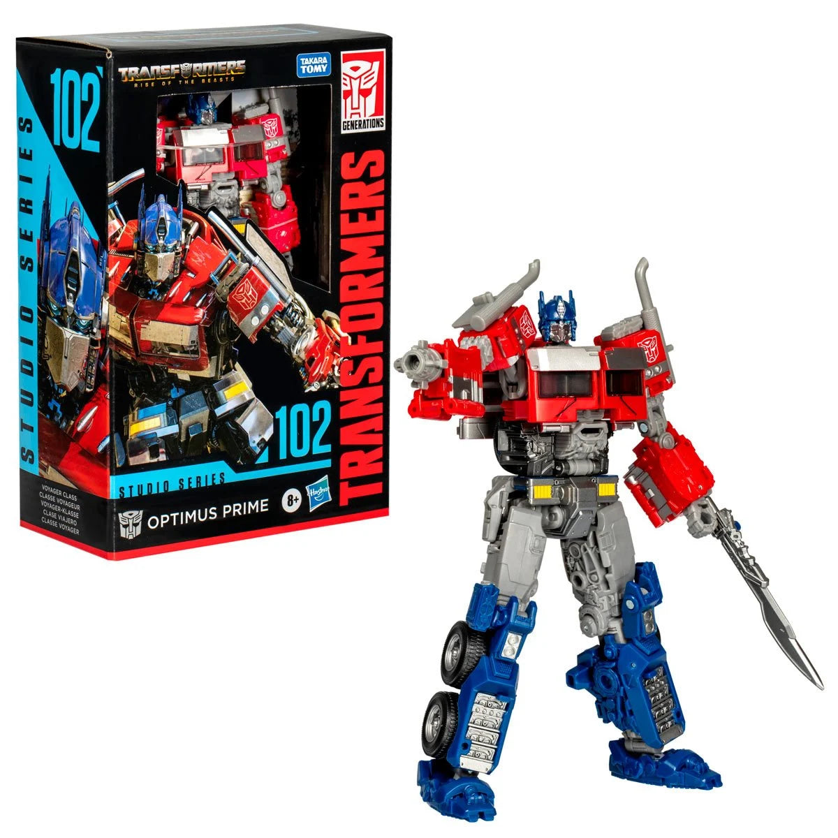 Optimus Prime Transformers: Rise of the Beasts Studio Series 102 Voyager Class