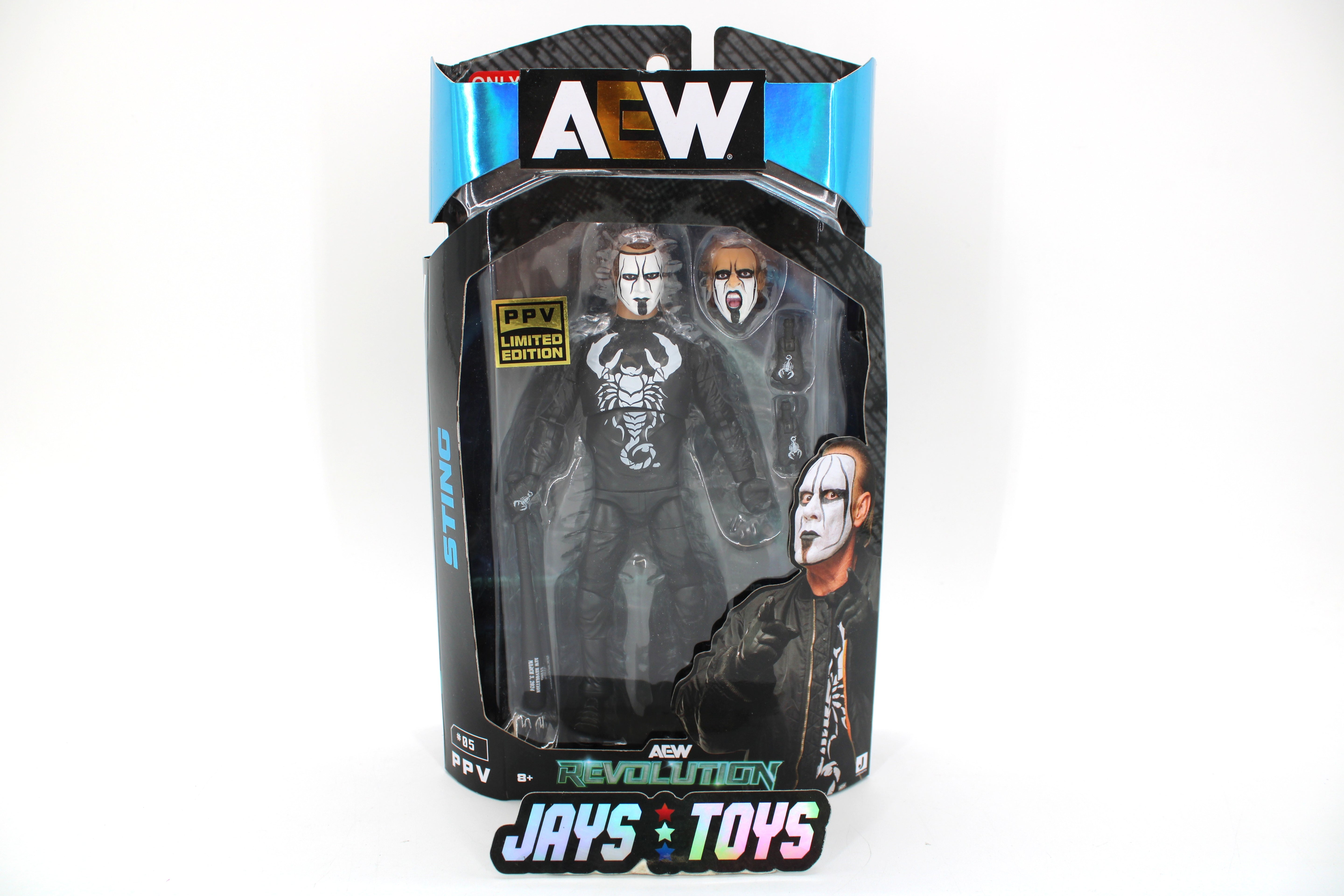 AEW Revolution PPV Limited Edition Sting Action Figure (2025 Jazwares) product image