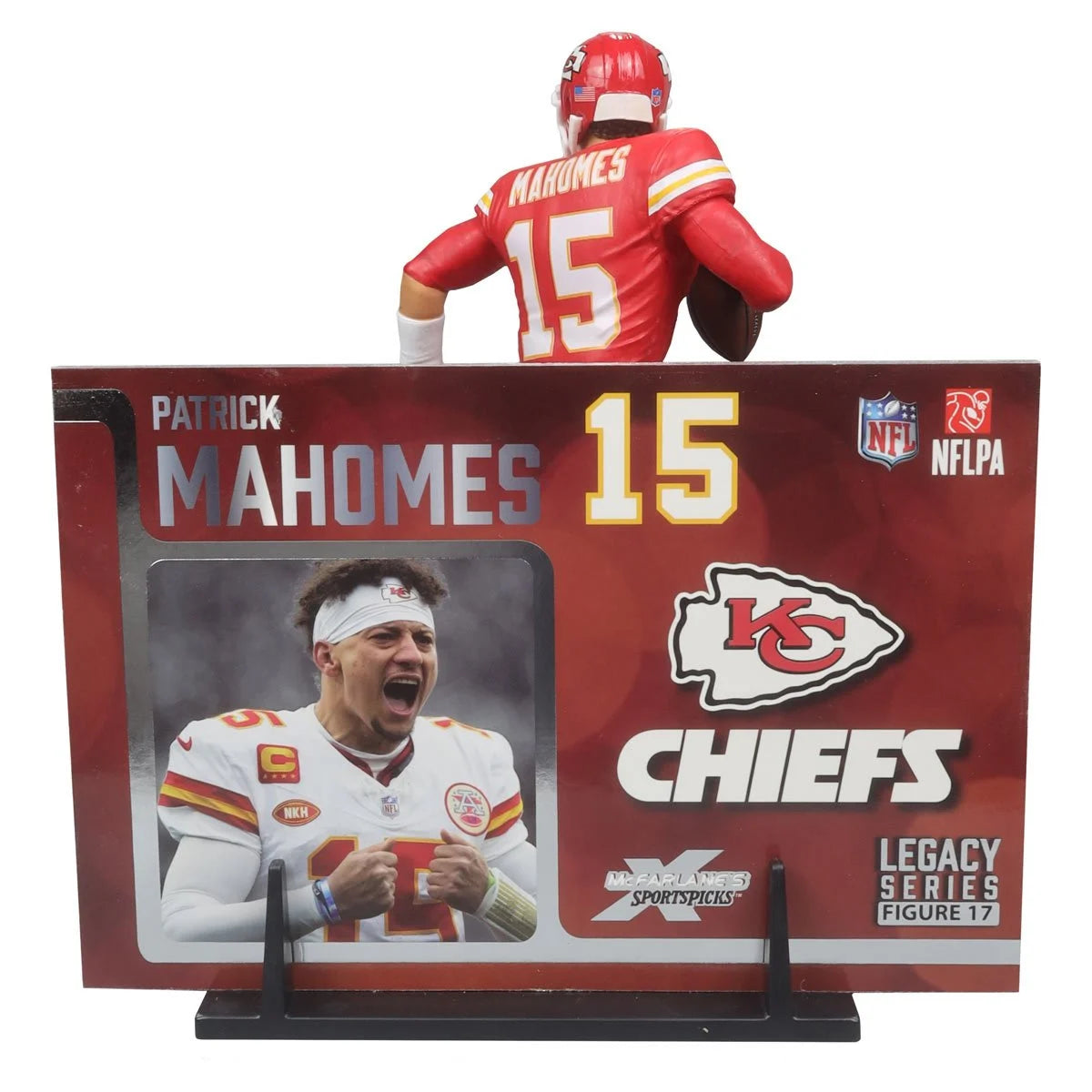 Patrick Mahomes (Home Jersey) Platinum Chase - Kansas City Chiefs NFL SportsPicks 2024 Posed Figure