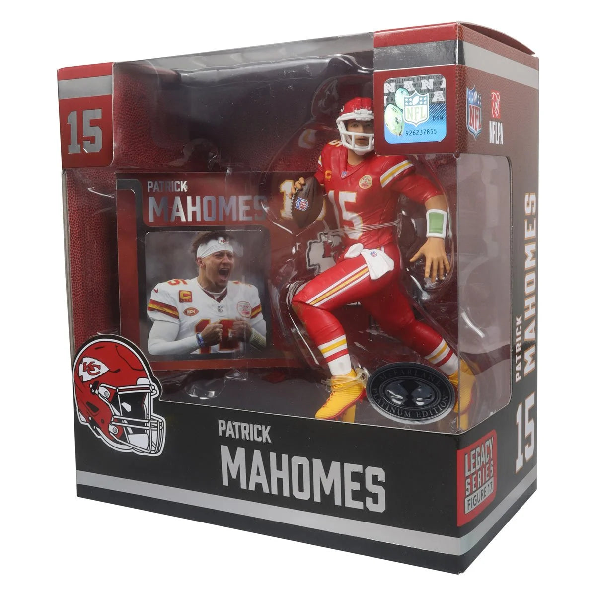 Patrick Mahomes (Home Jersey) Platinum Chase - Kansas City Chiefs NFL SportsPicks 2024 Posed Figure