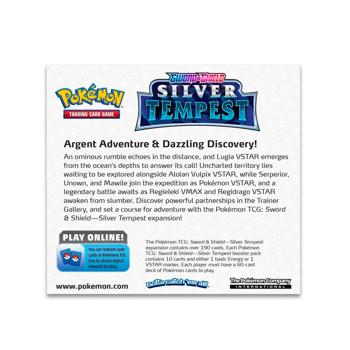 Pokemon TCG: Sword & Shield-Silver Tempest Booster Display Box (36 Packs)