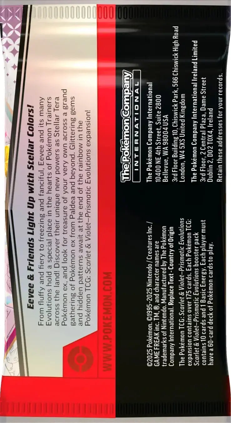Pokemon TCG: Scarlet & Violet - Prismatic Evolutions Elite Trainer Box (ETB)