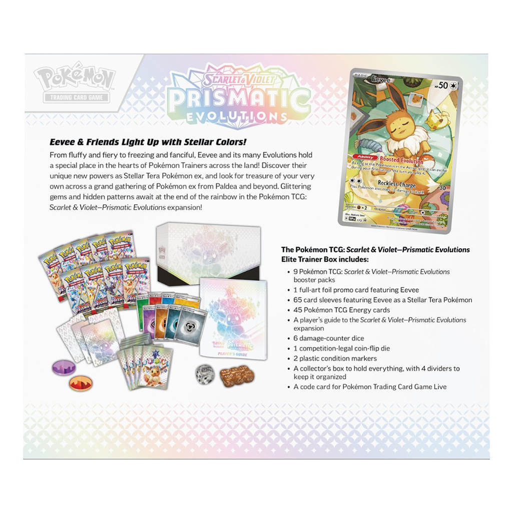 Pokemon TCG: Scarlet & Violet - Prismatic Evolutions Elite Trainer Box (ETB)