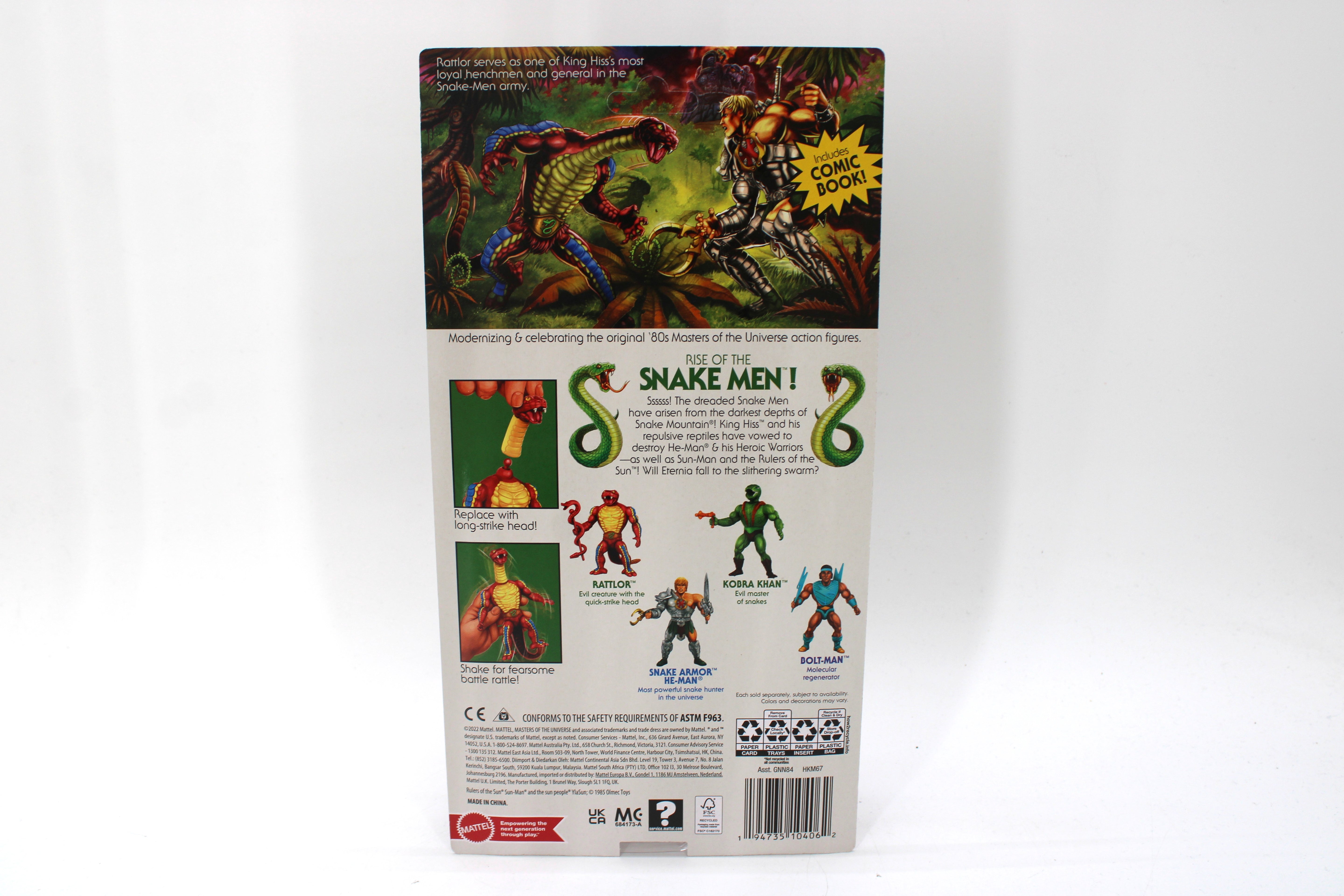 Masters of the Universe Origins Rattlor Action Figure (2022) - view 2