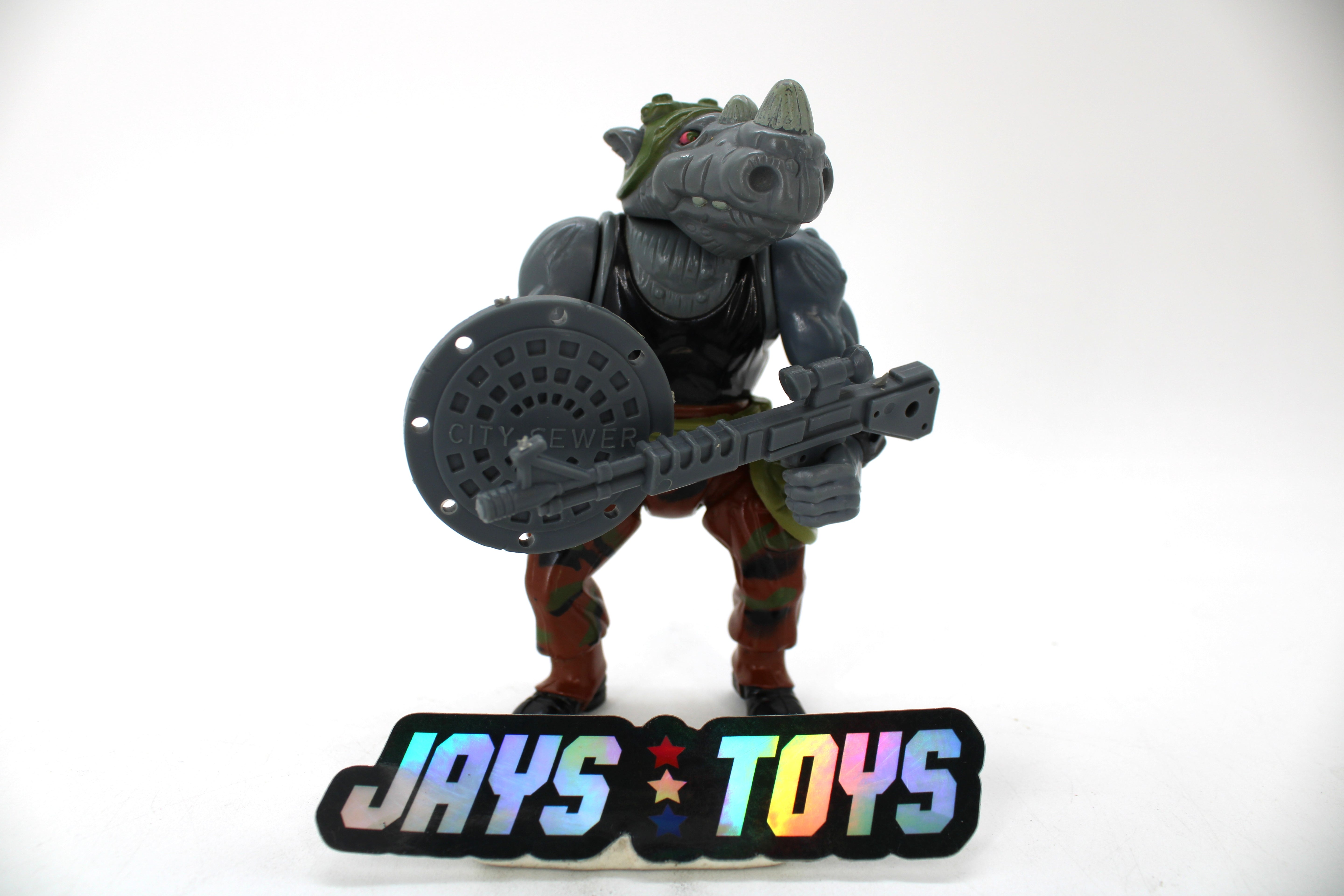 TMNT Rocksteady Action Figure (1988 Playmates Toys) product image