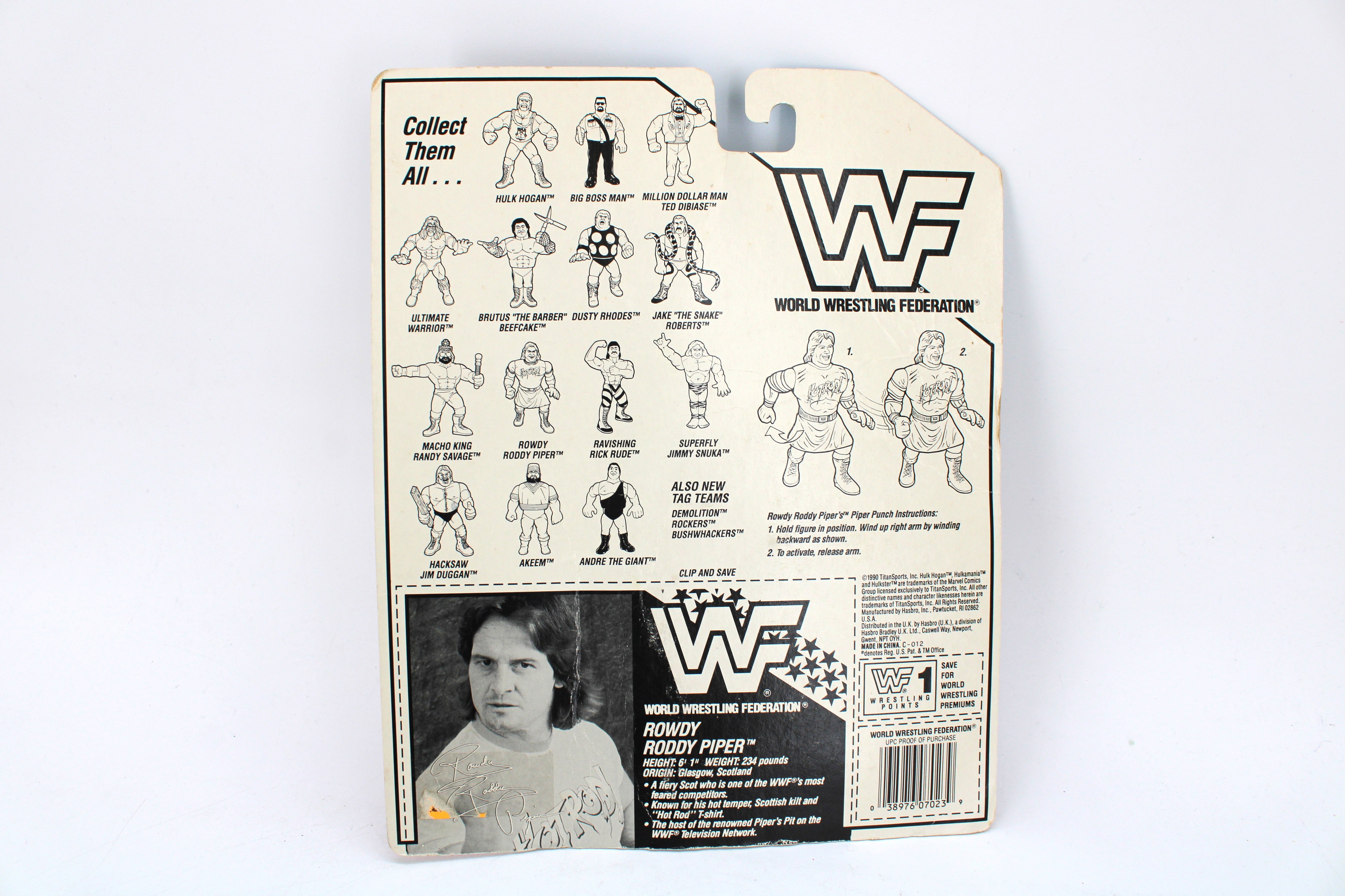 WWF Rowdy Roddy Piper Action Figure (1990) - view 2