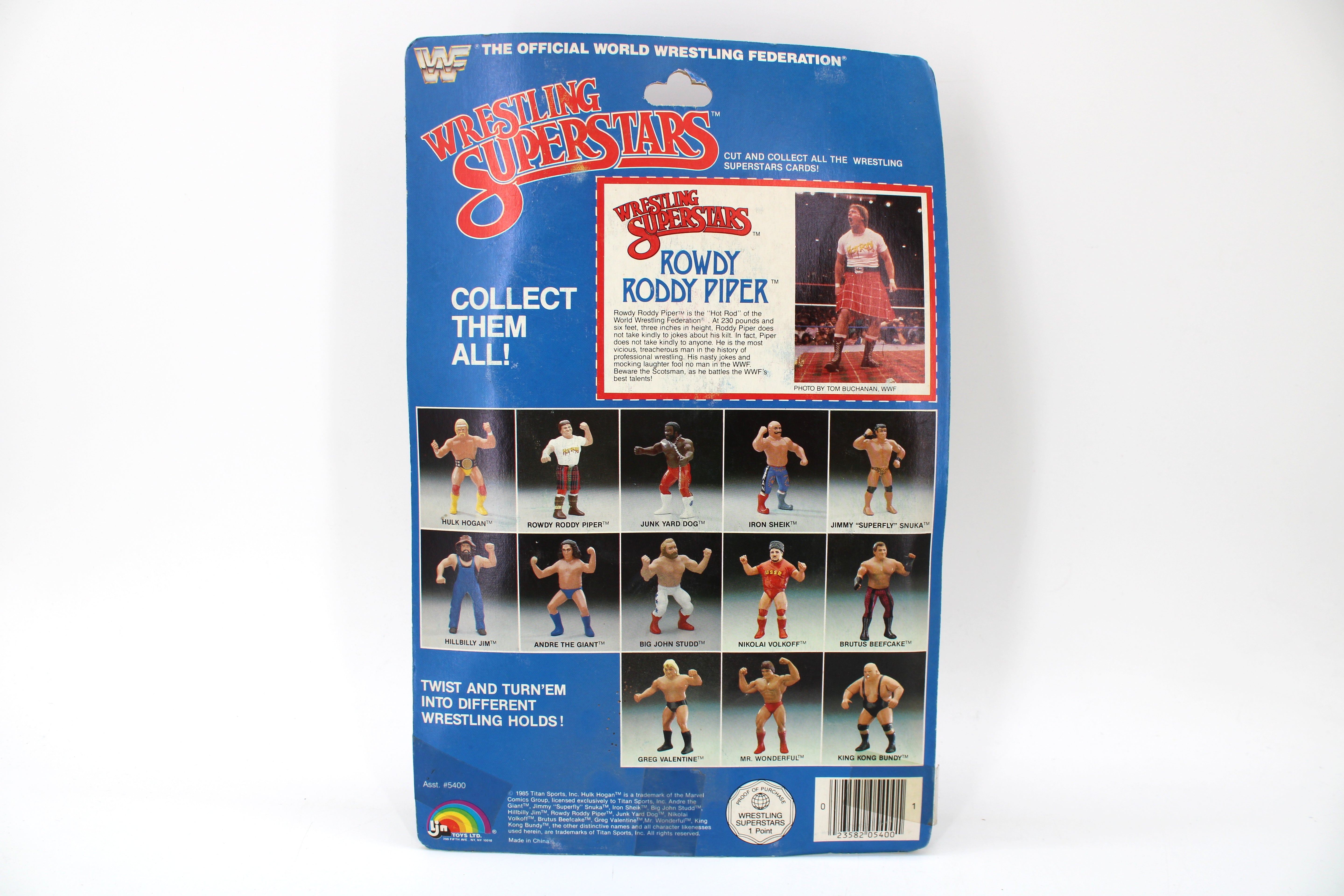 WWF Wrestling Superstars Rowdy Roddy Piper Action Figure (1985) - view 2
