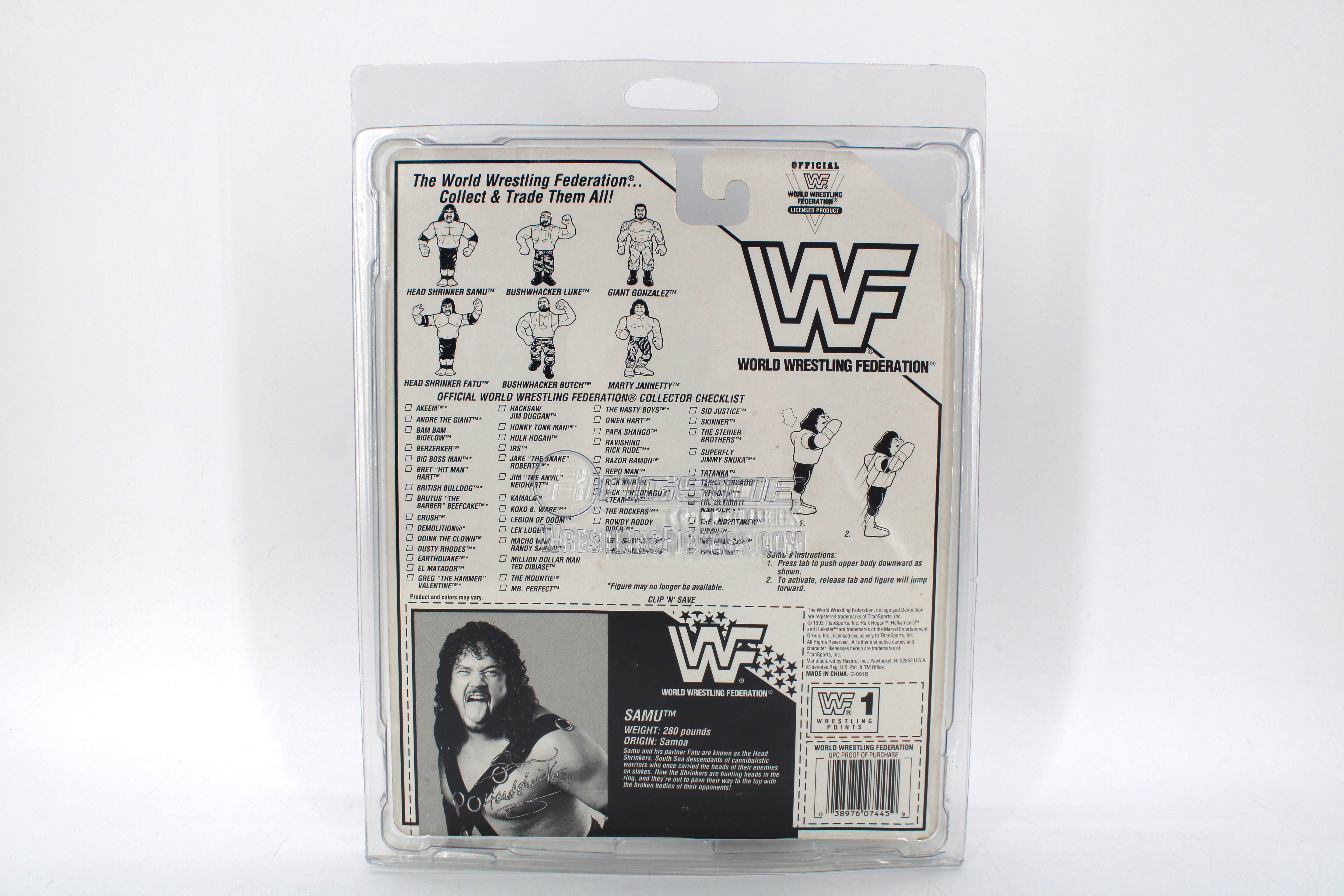 WWF Samu Action Figure (1993) – Signed - view 7