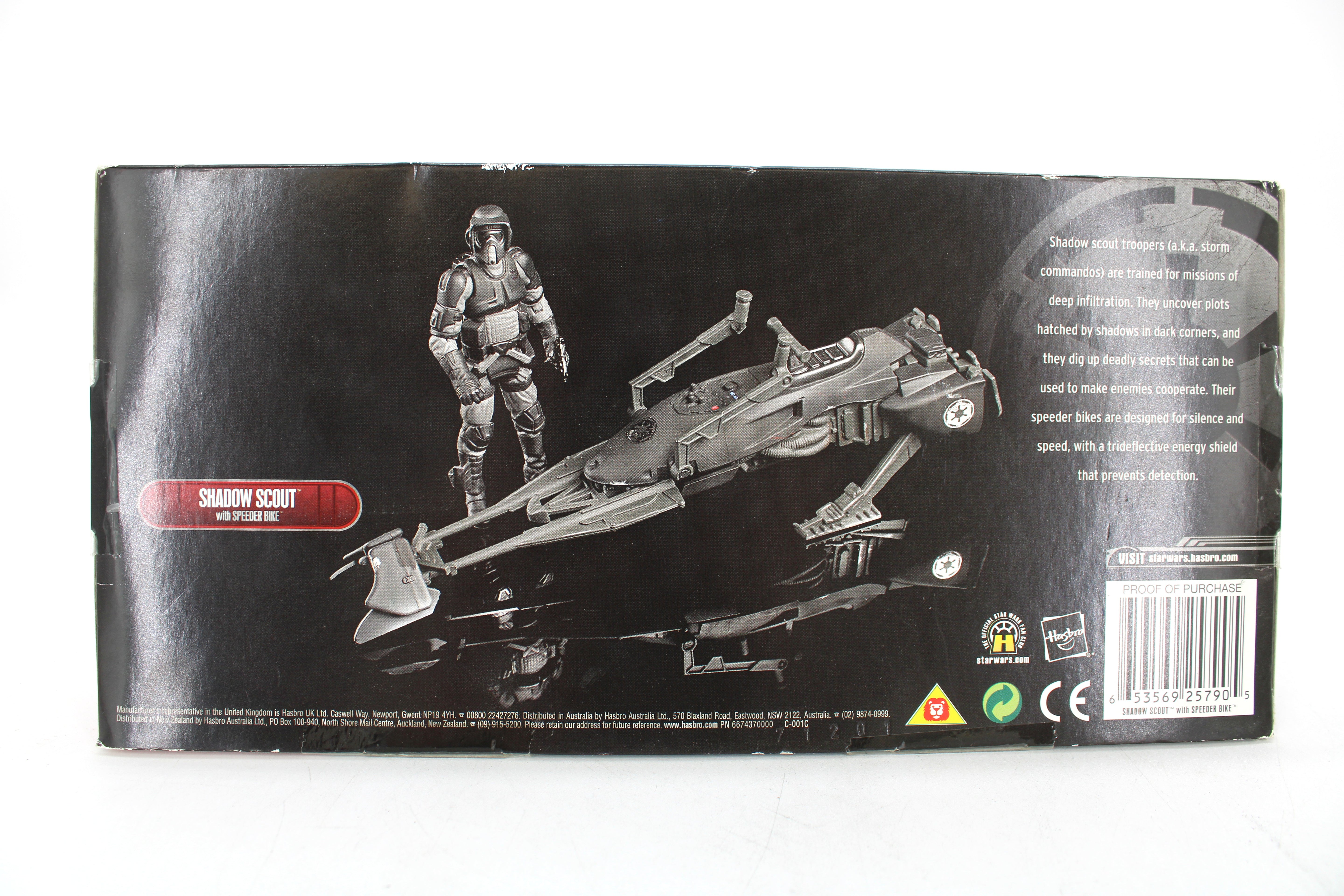 Star Wars Shadow Scout Trooper with Speeder Bike Action Figure (2007) - view 6