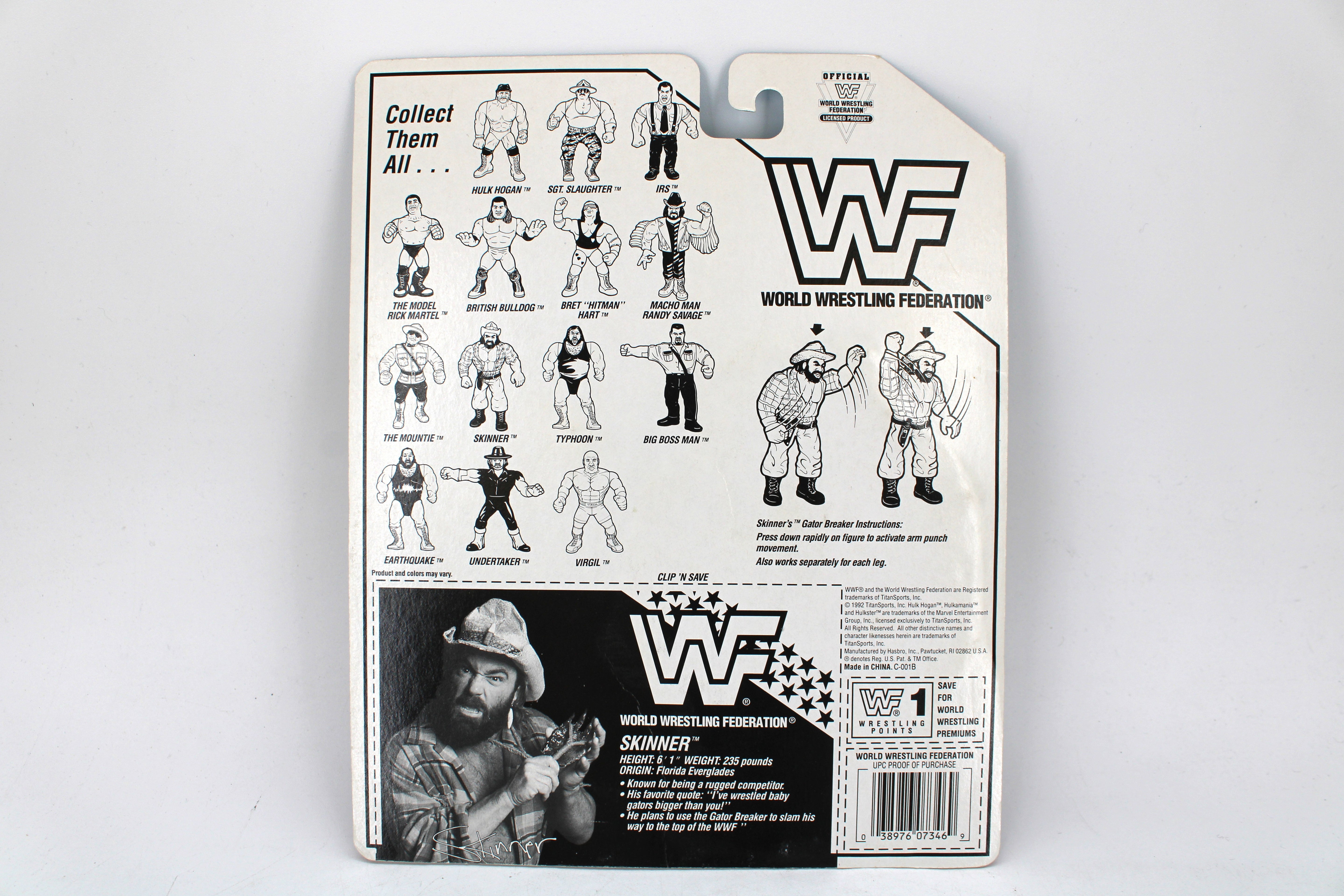 WWF Skinner Action Figure - Autographed (1992) - view 2