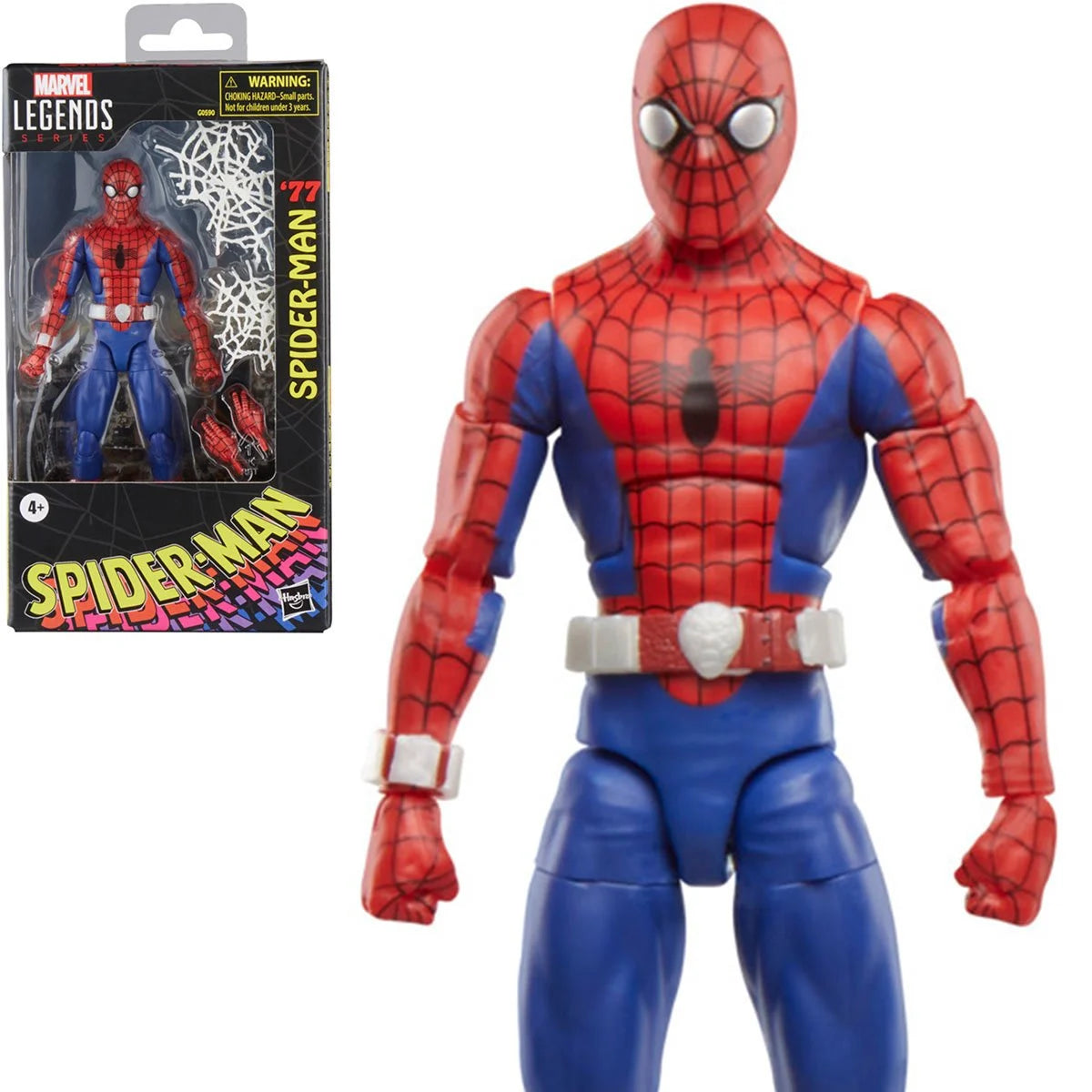 Spider-Man '77 Marvel Legends 6-inch action figure by Hasbro in packaging