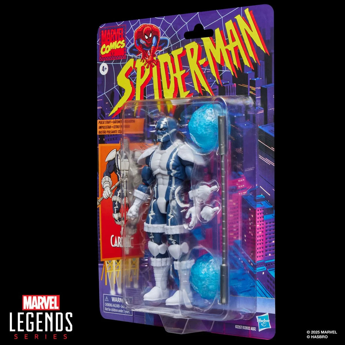 Marvel Legends Retro Collection Cardiac 6-inch action figure articulation detail view