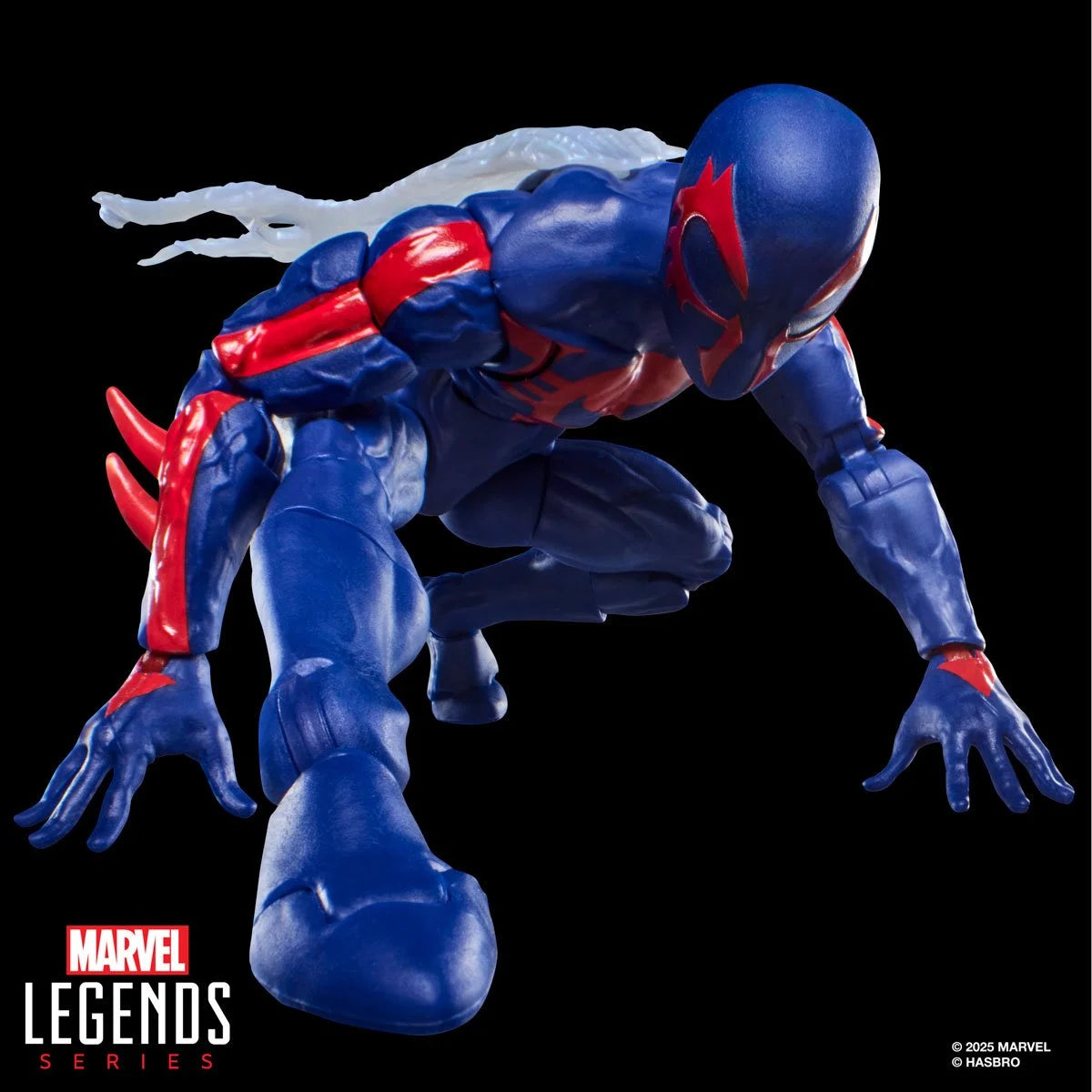 Spider-Man 2099 Marvel Legends 6-inch figure articulation detail and costume close-up