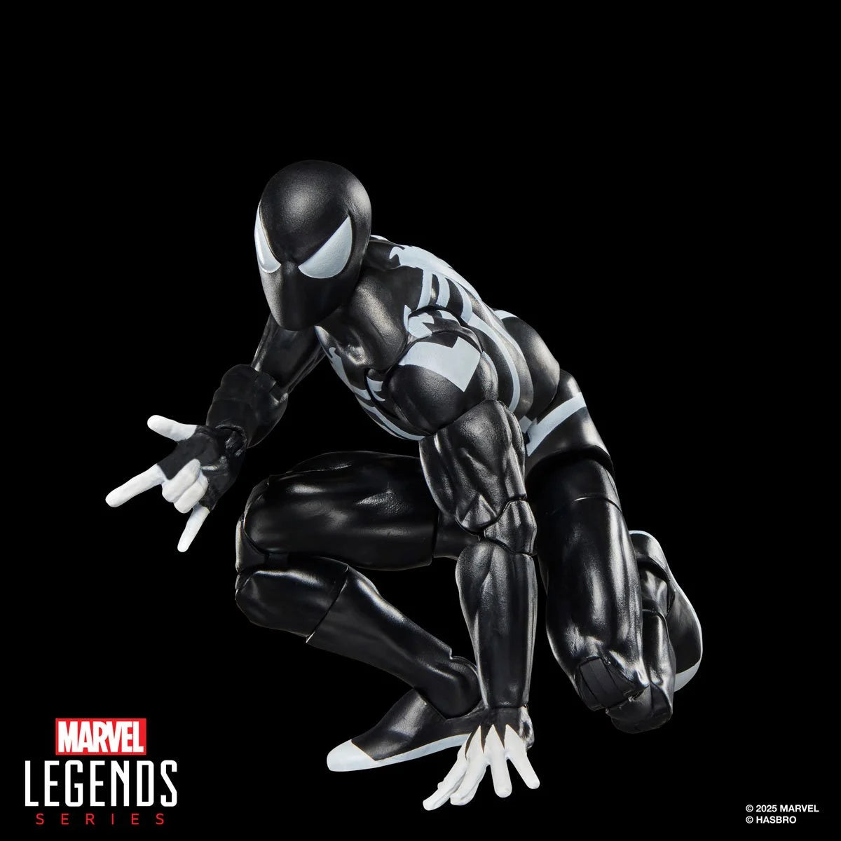 Spider-Venom Marvel Legends 6-inch action figure detail view showing symbiote design