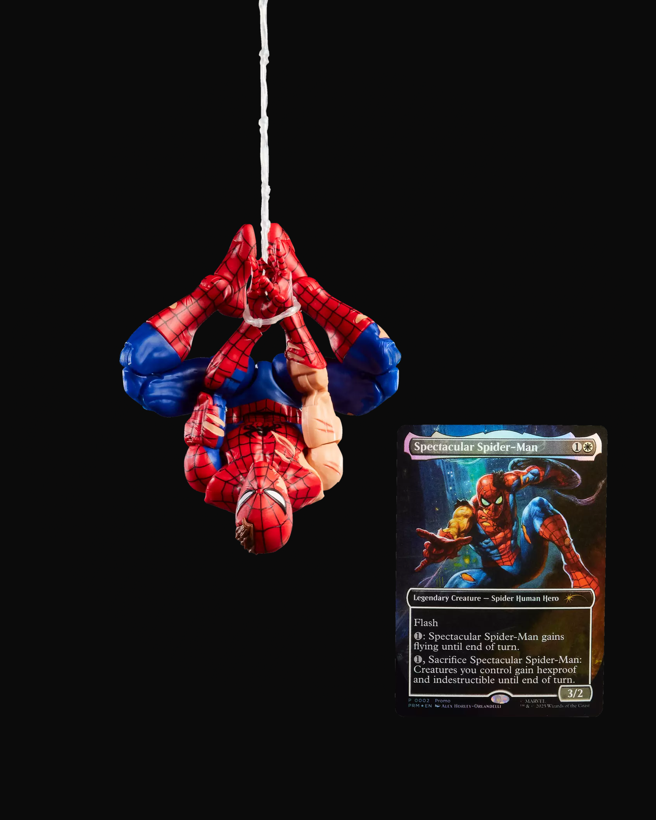 Marvel Legends Spider-Man Action Figure with Exclusive Magic The Gathering Promo Card