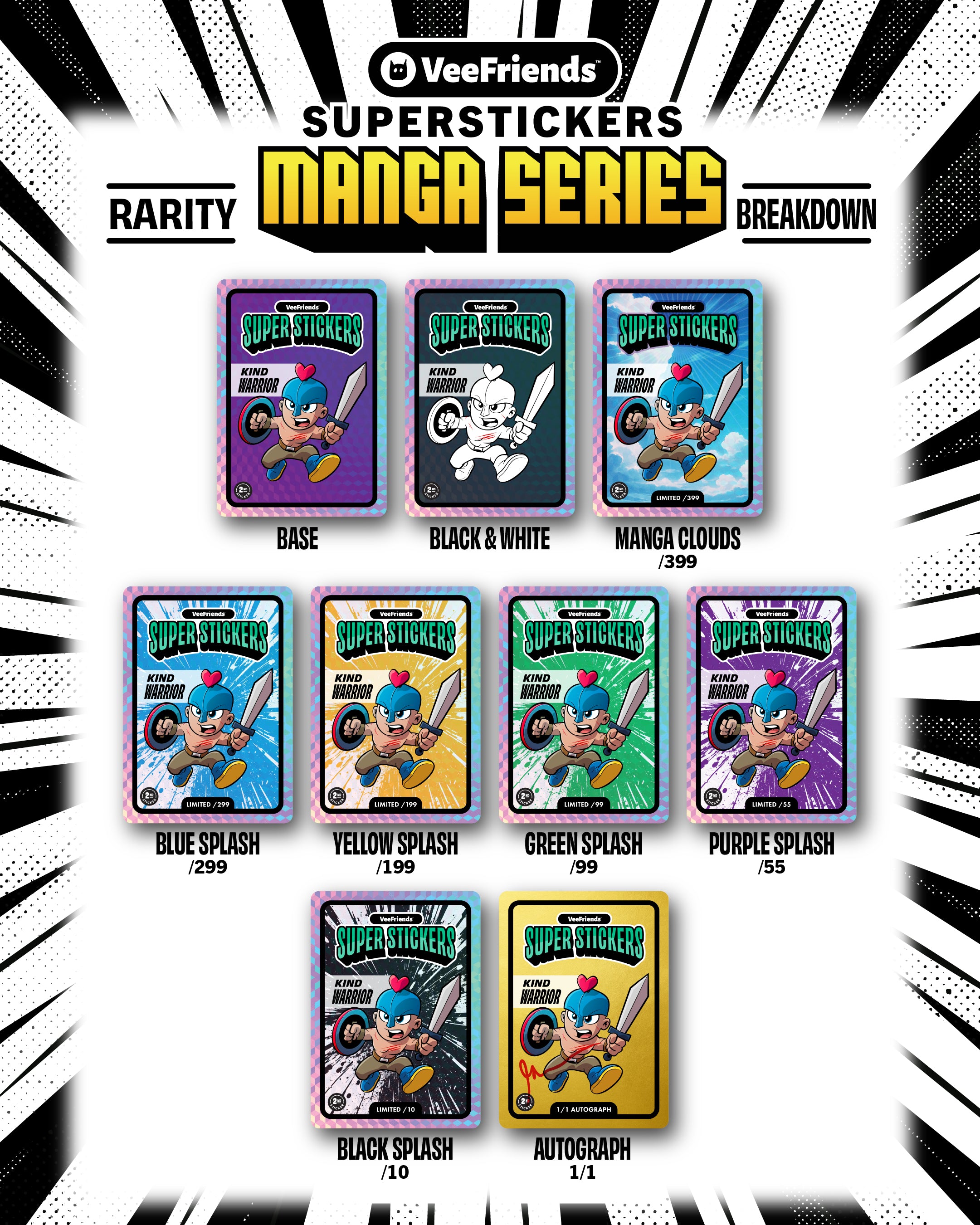 2025 VeeFriends Super Sticker Manga Series Box