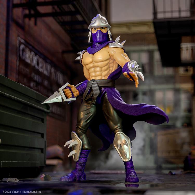 Super7 TMNT Ultimates! Shredder (Cartoon Silver Armor)