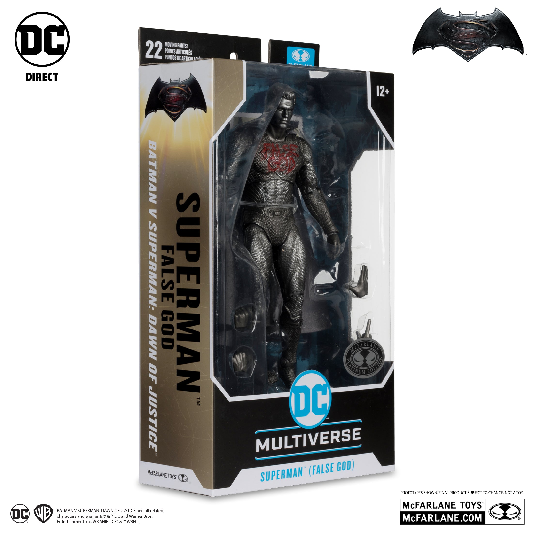 Superman (False God) Platinum Edition - Batman v Superman: Dawn of Justice DC Multiverse Action Figure