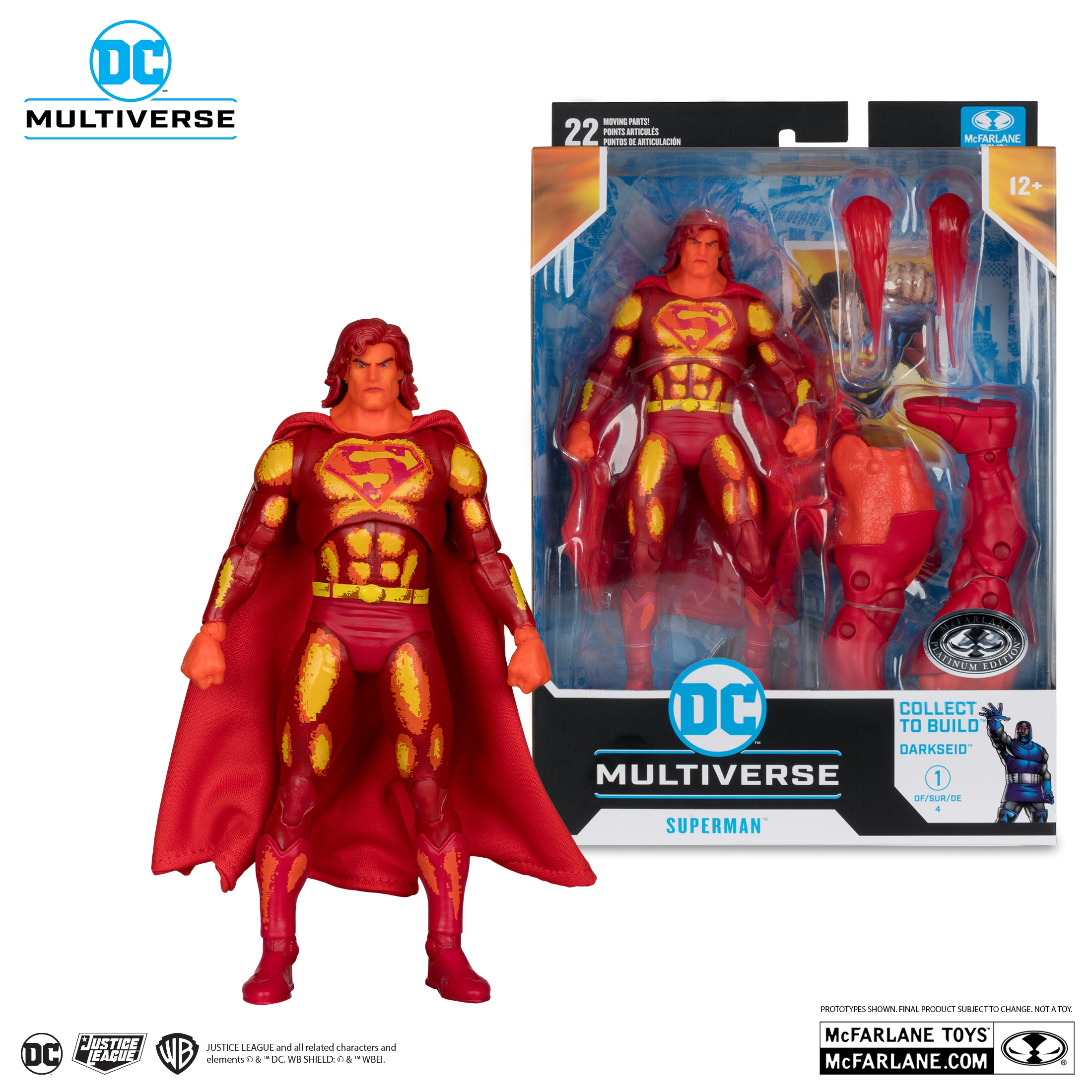 Superman (Platinum Edition) Justice League Task Force DC Multiverse Action Figure (Collect to Build: Darkseid)