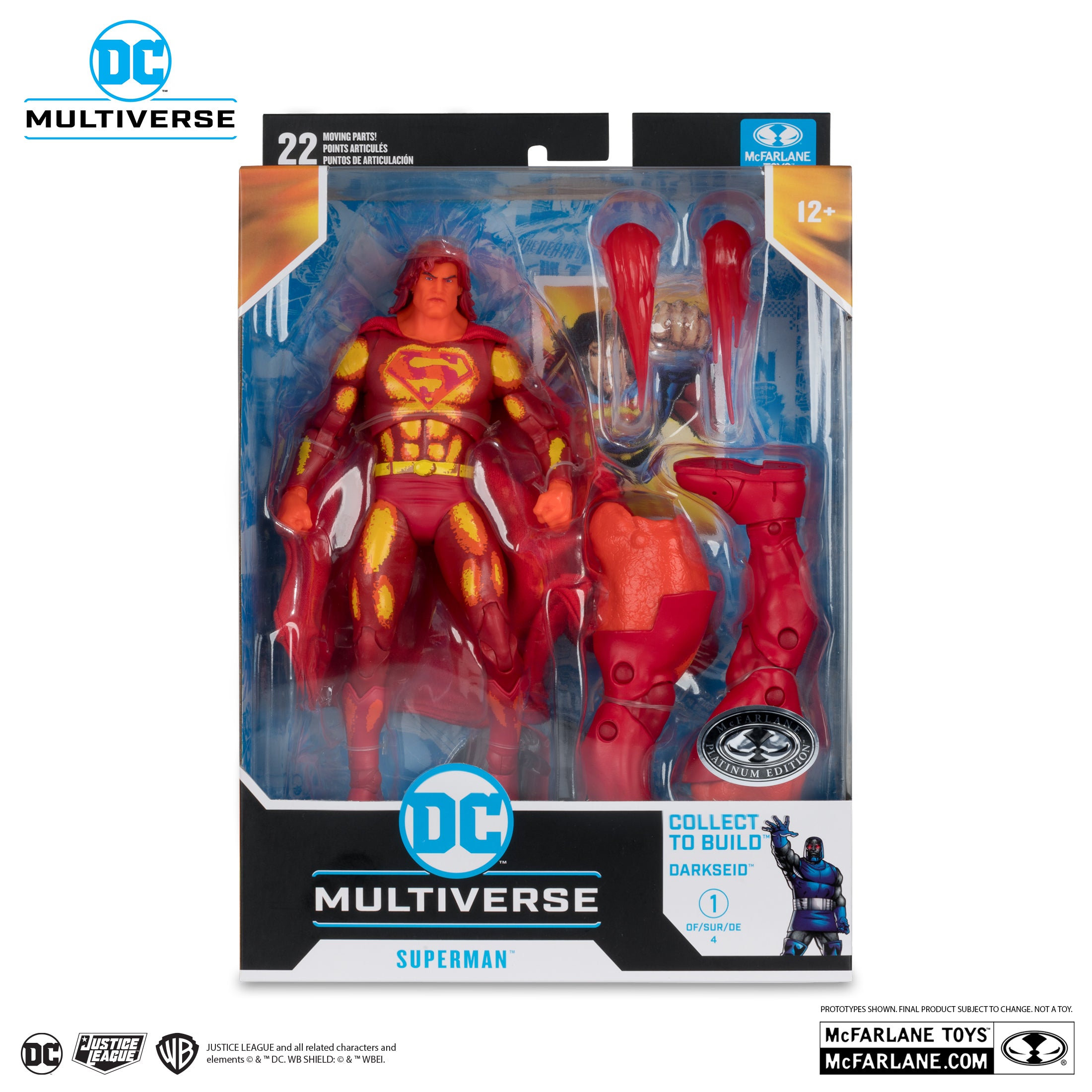 Superman (Platinum Edition) Justice League Task Force DC Multiverse Action Figure (Collect to Build: Darkseid)
