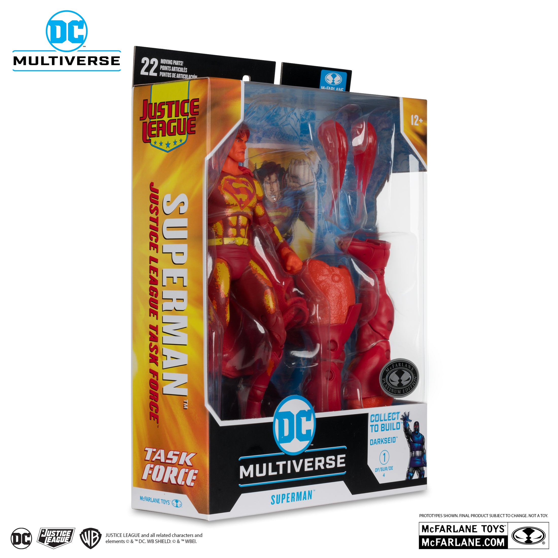 Superman (Platinum Edition) Justice League Task Force DC Multiverse Action Figure (Collect to Build: Darkseid)