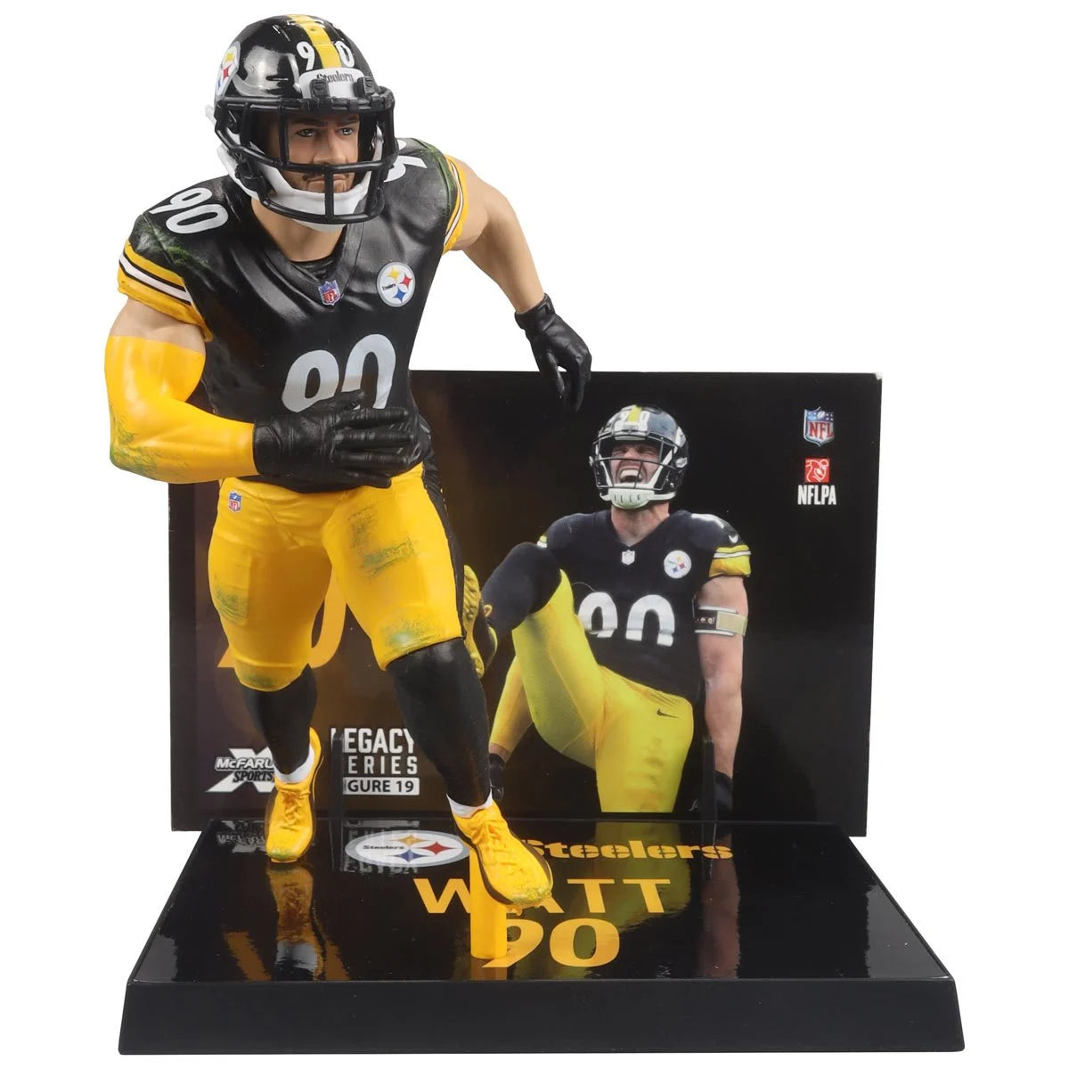 TJ Watt (Black Jersey) - Pittsburgh Steelers NFL SportsPicks 2024 Posed Figure