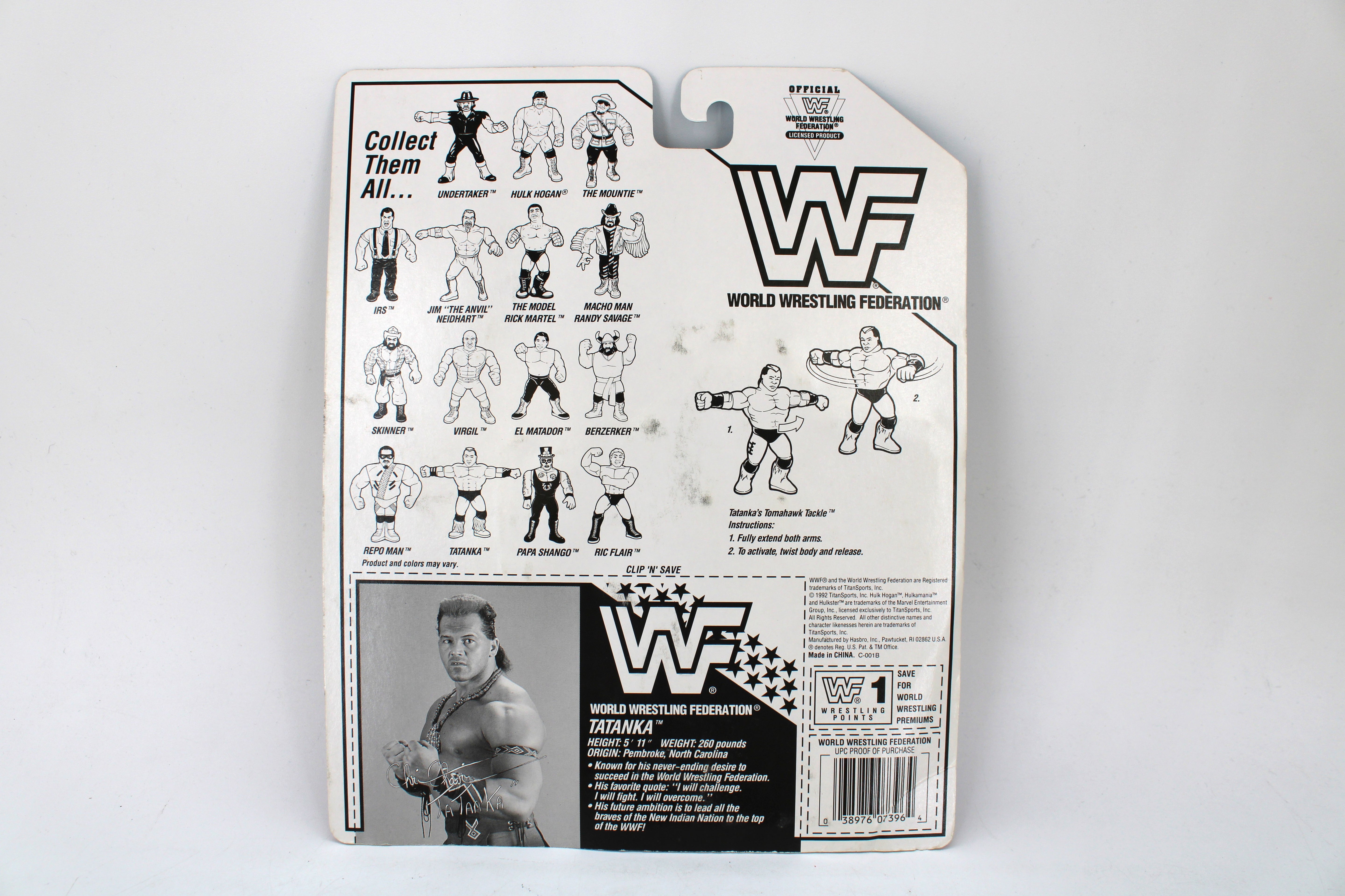 WWF Tatanka Action Figure (1992) - view 2