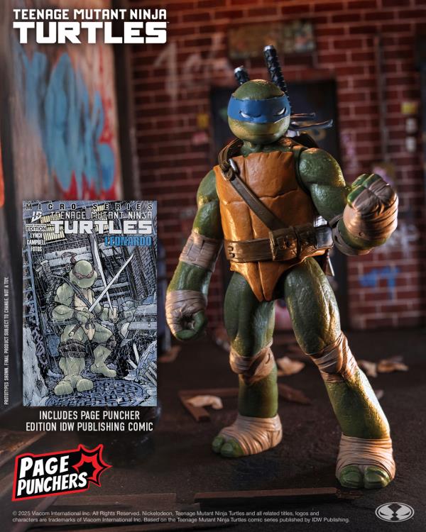 Teenage Mutant Ninja Turtles Page Punchers Leonardo 5" Action Figure with Comic