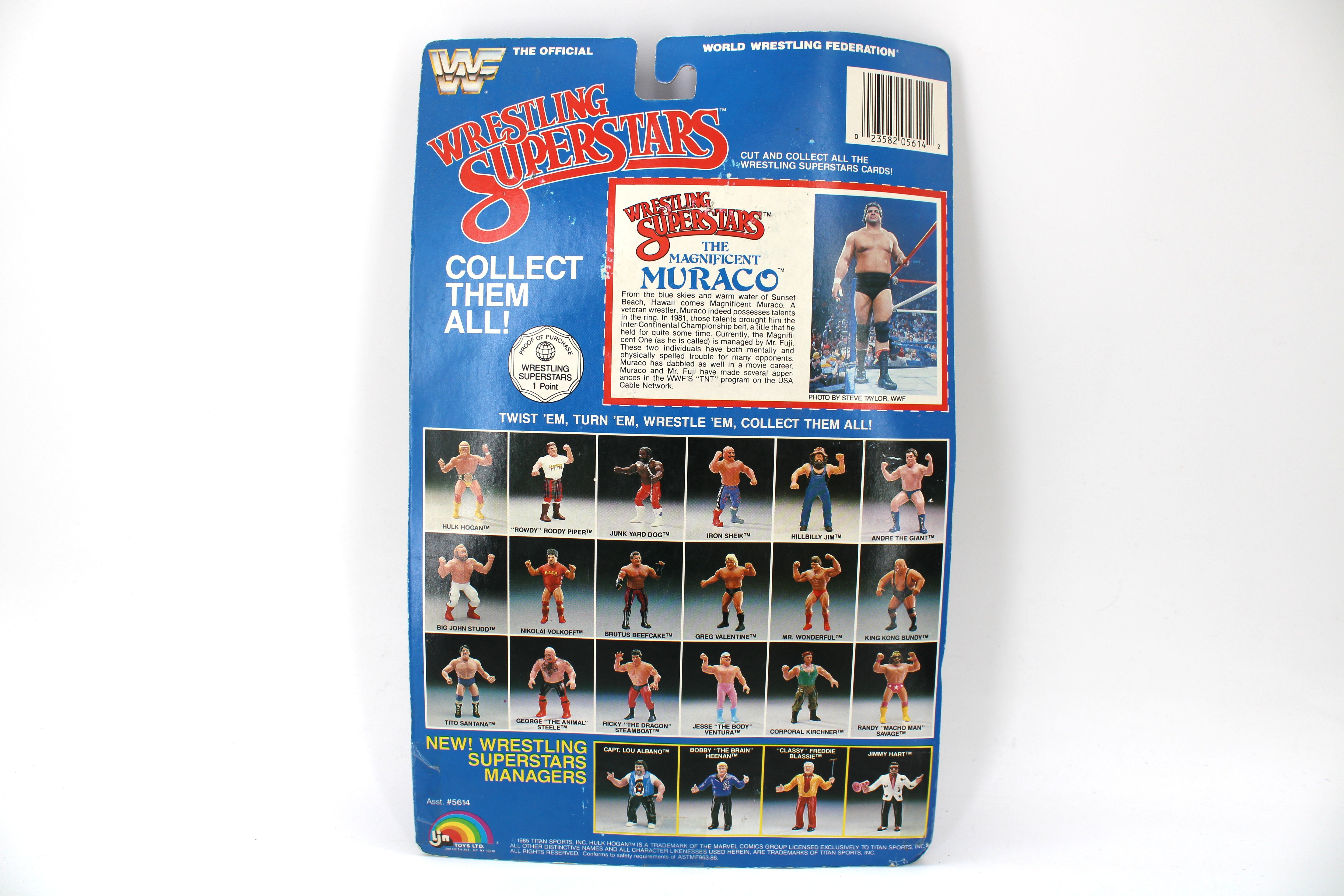 Wrestling Superstars The Magnificent Muraco Action Figure (1985) 22 Card Back - view 2