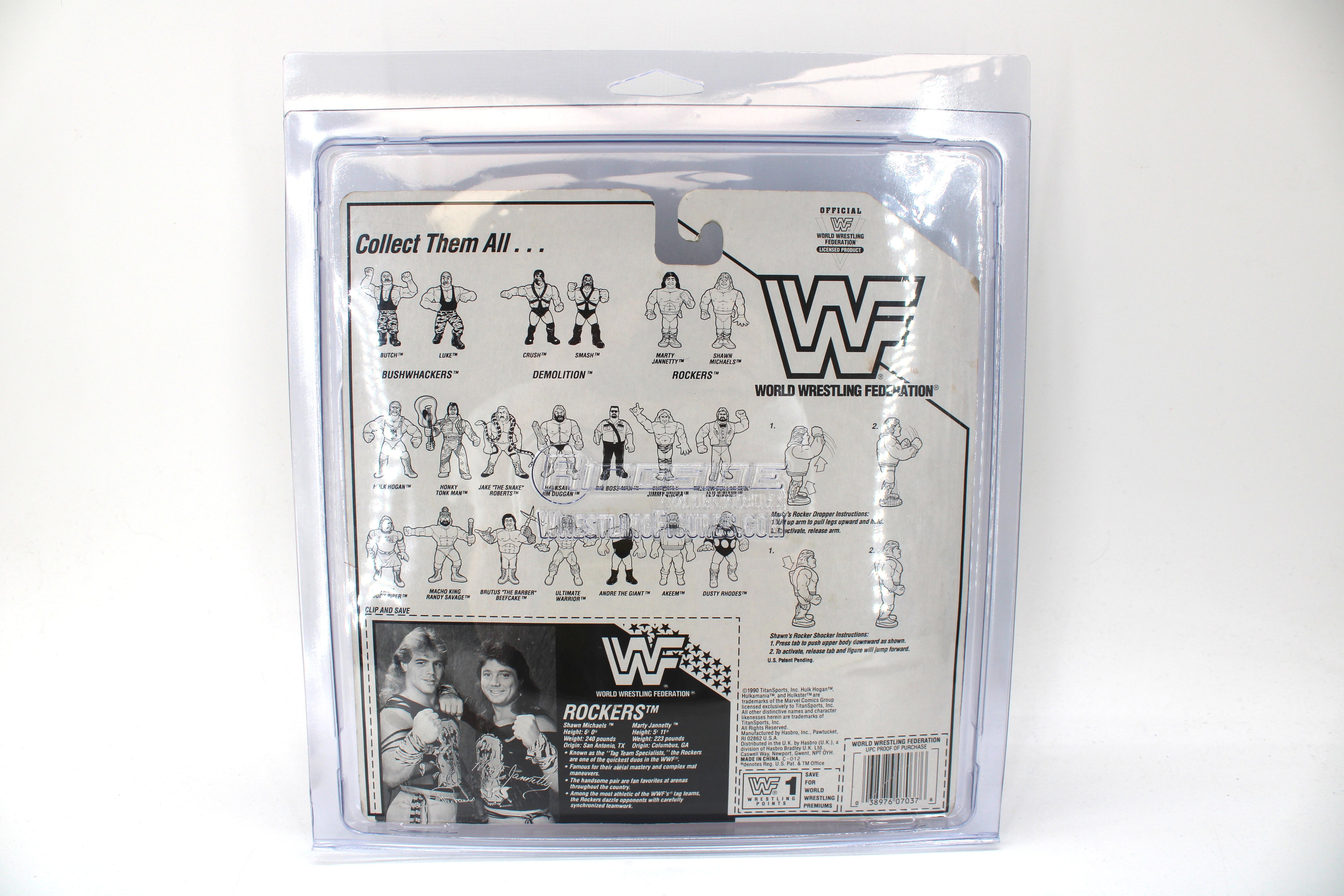 WWF The Rockers Marty Jannetty & Shawn Michaels Action Figures (1990 Hasbro) - view 7