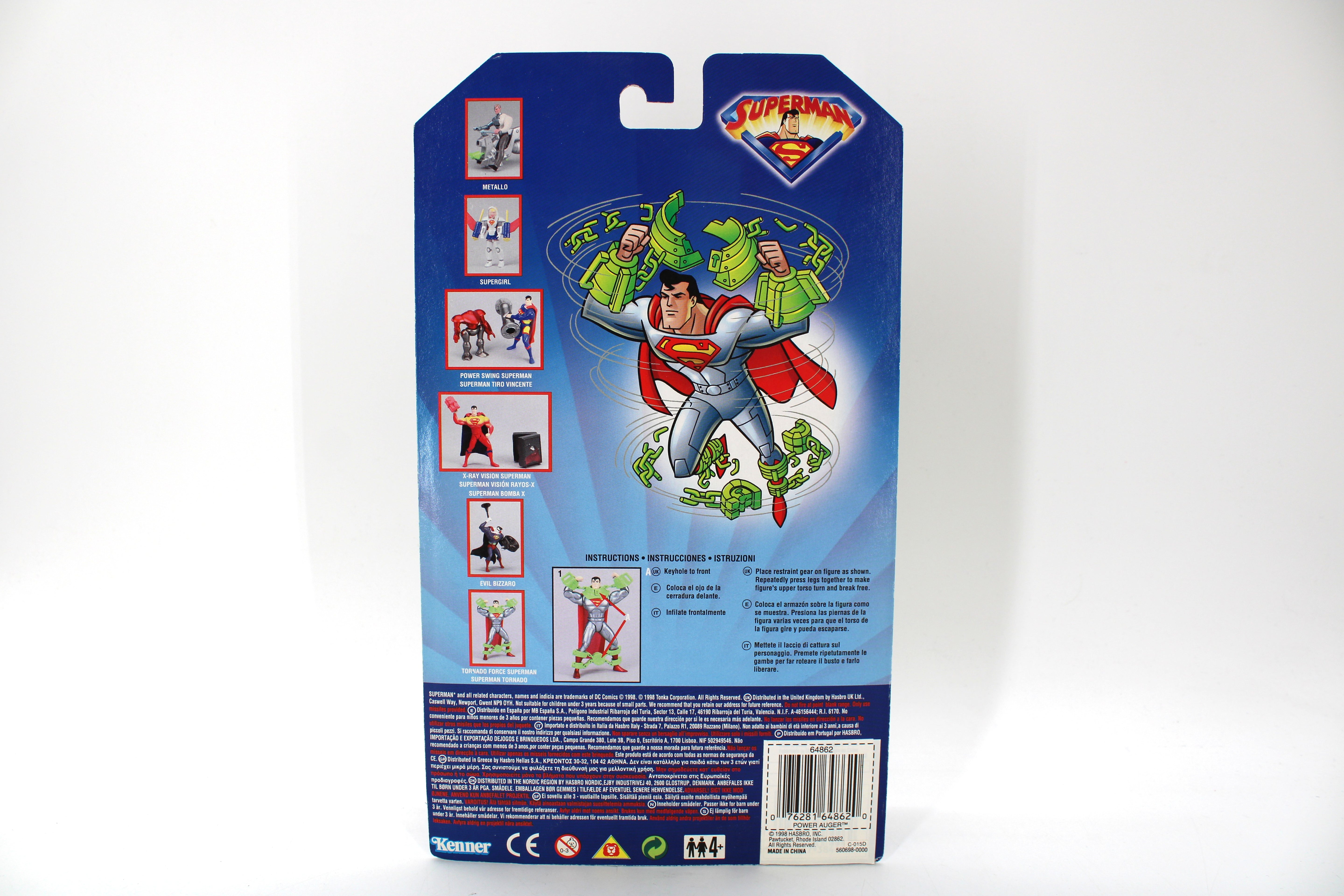 Superman: The Animated Series Tornado Force Superman Action Figure (1998) - view 2