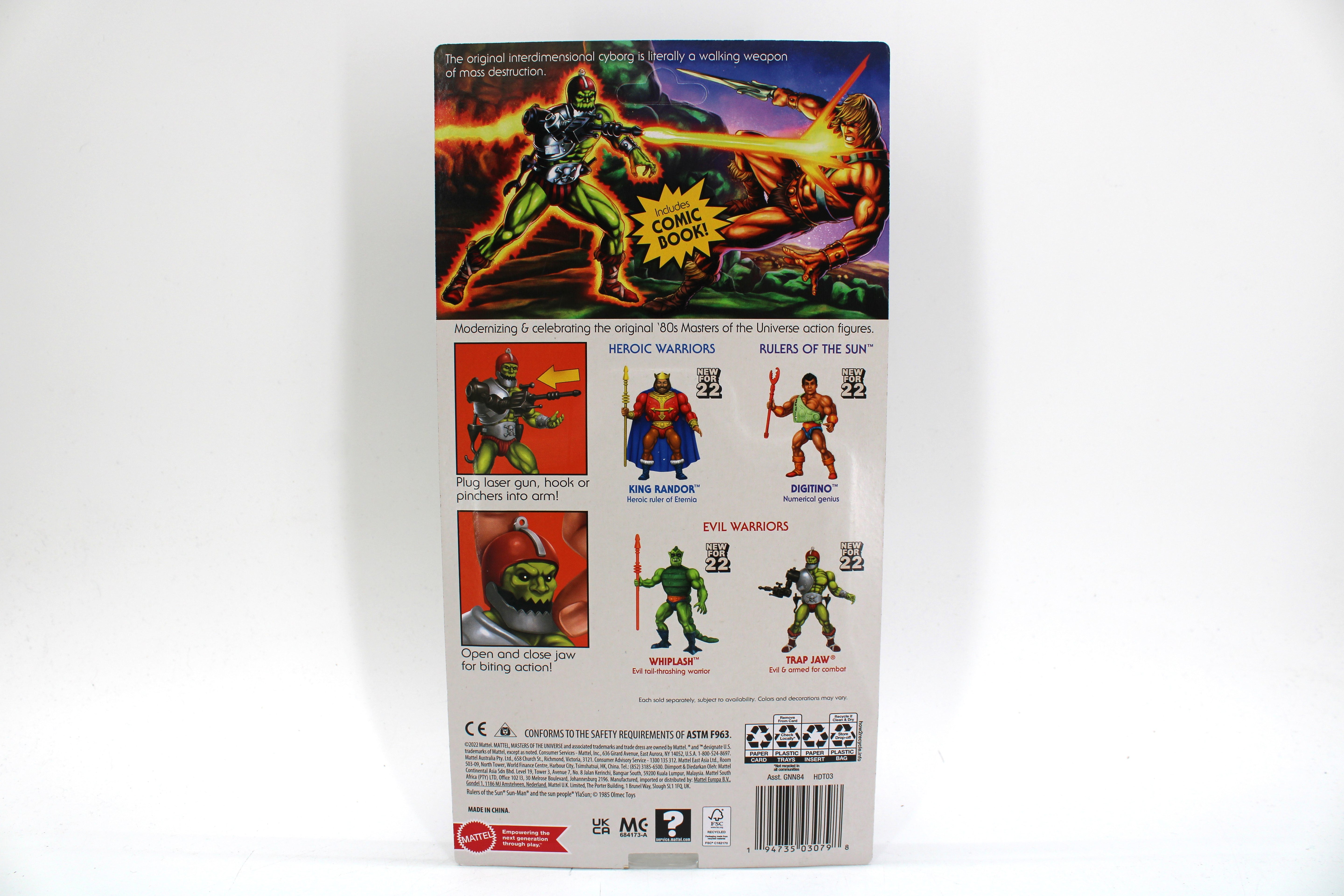 Masters of the Universe Origins Trap Jaw Action Figure (2022) - view 2