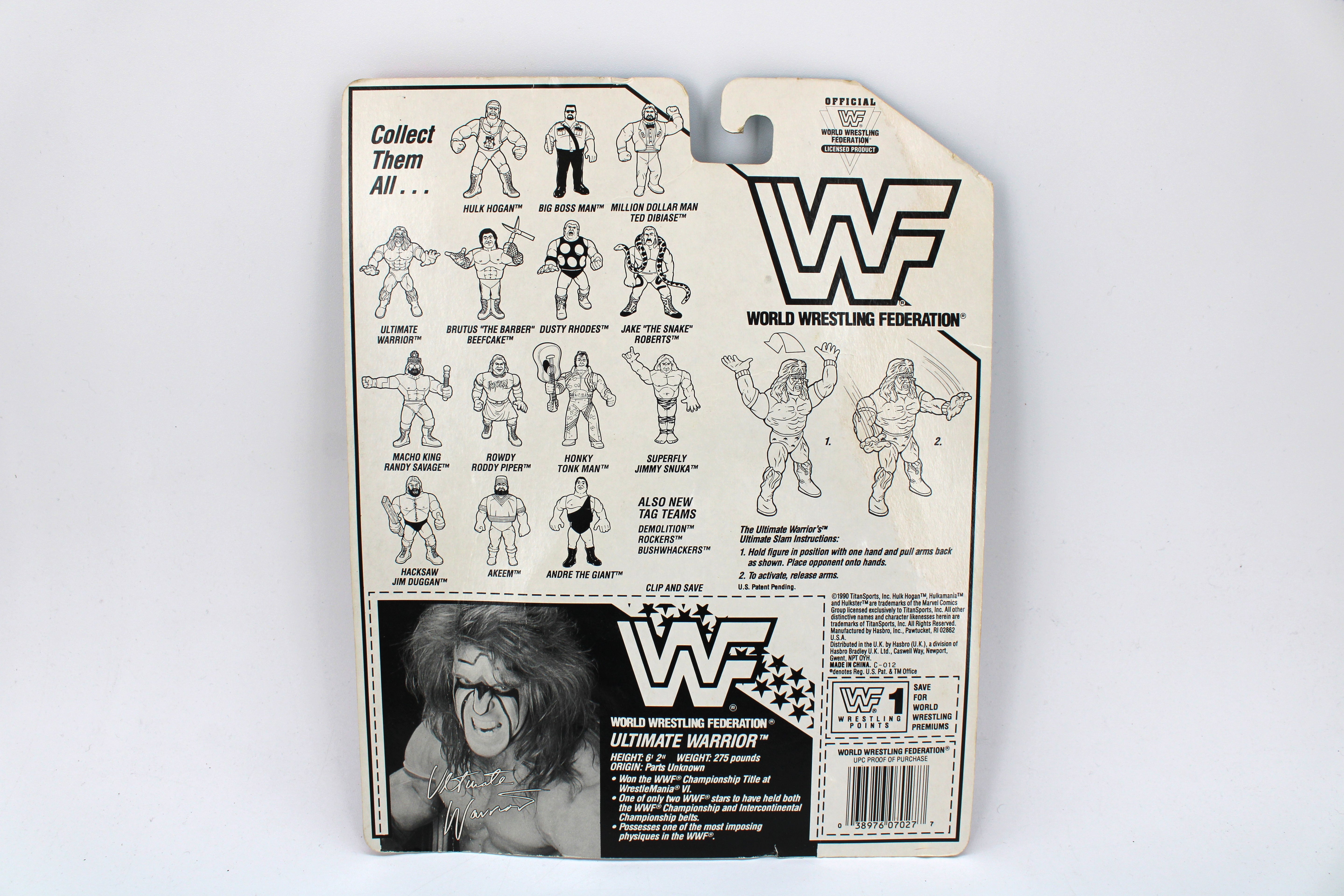 WWF Ultimate Warrior Action Figure (1990) - view 2