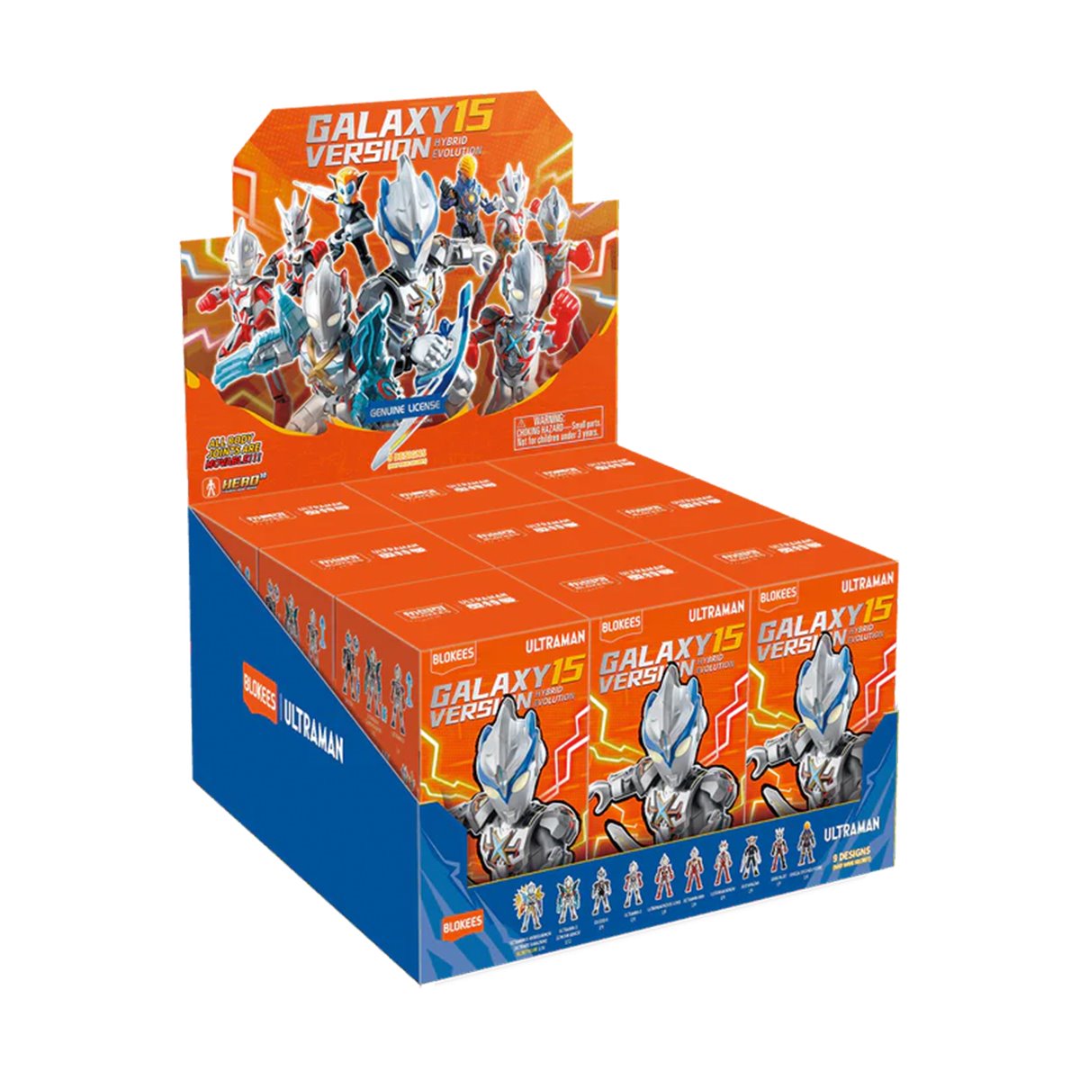 Ultraman Galaxy Version Wave 15 Hybrid Evolution Case of 9